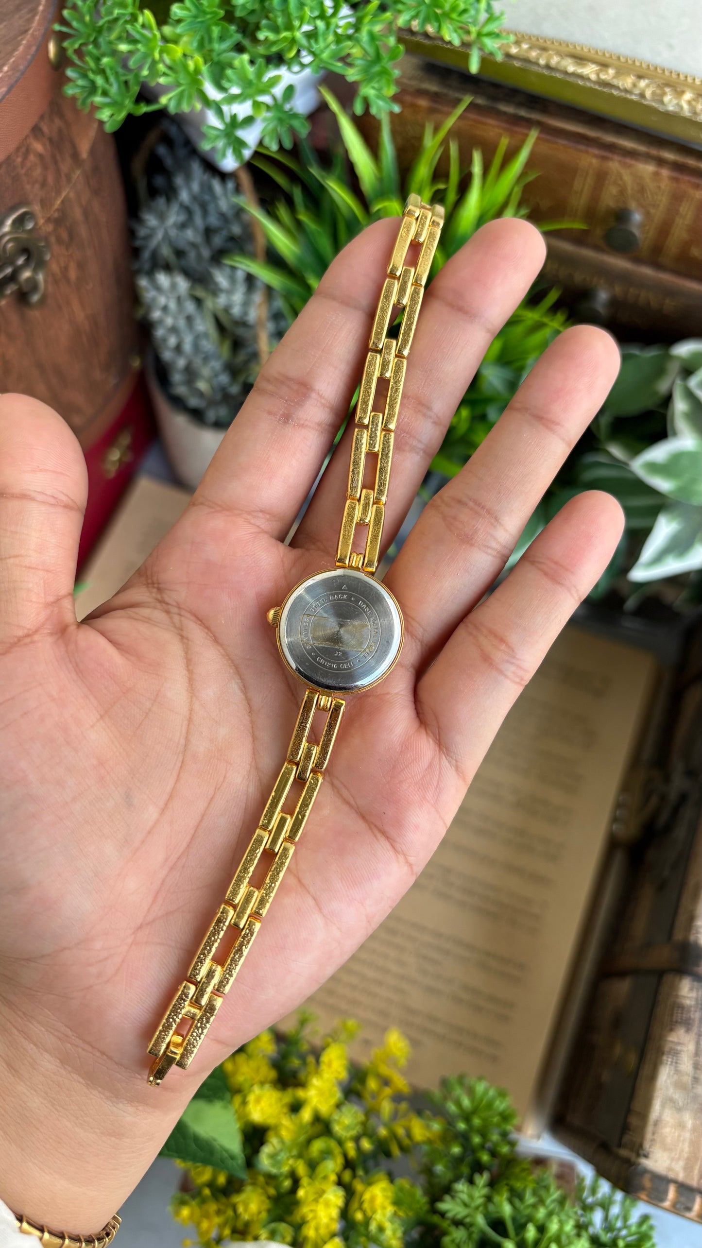 Vintage Carriage by Timex Watch in Gold Tone