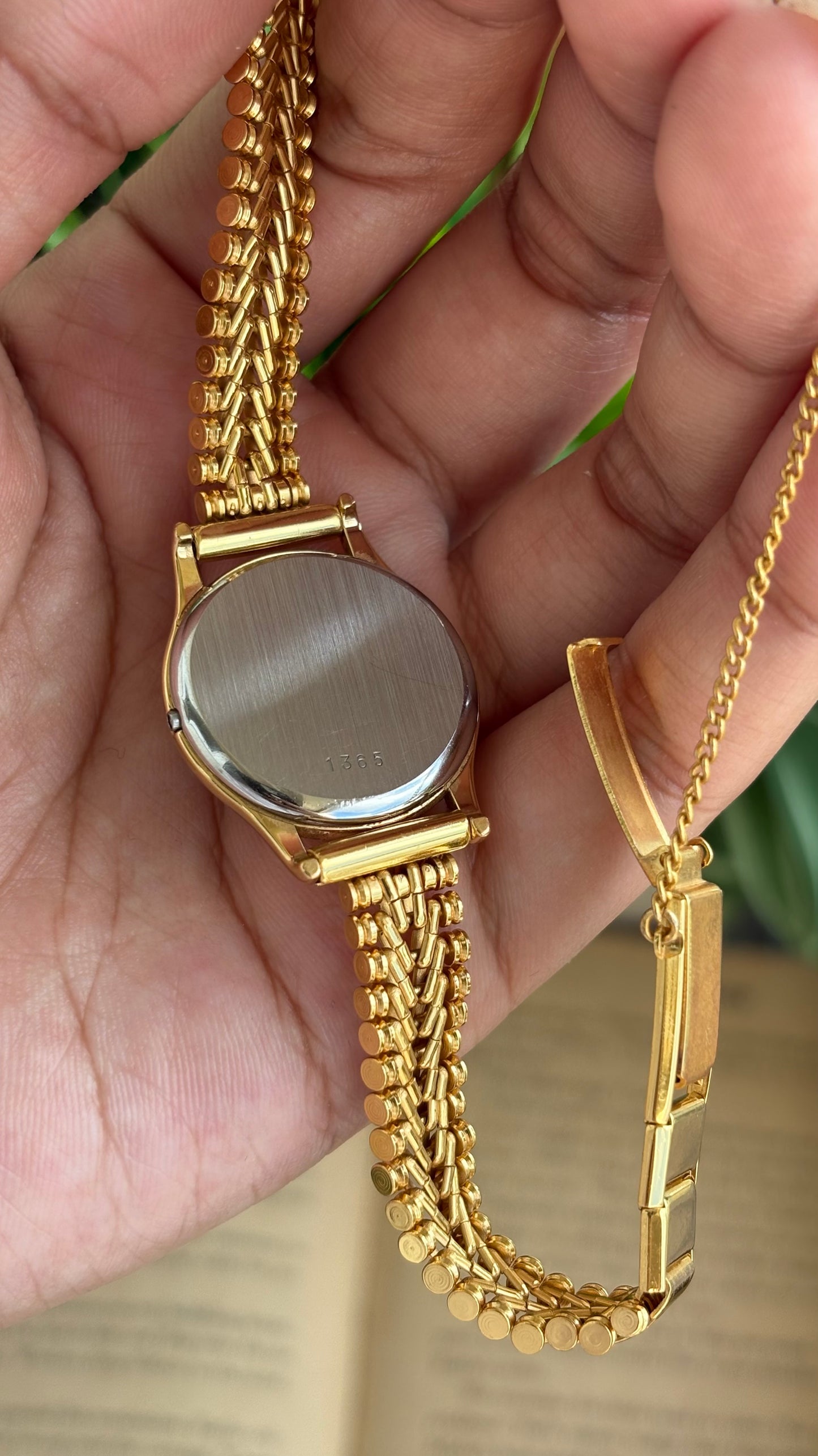 Vintage Omega De Ville Swiss Watch in Gold Tone Roman Dial