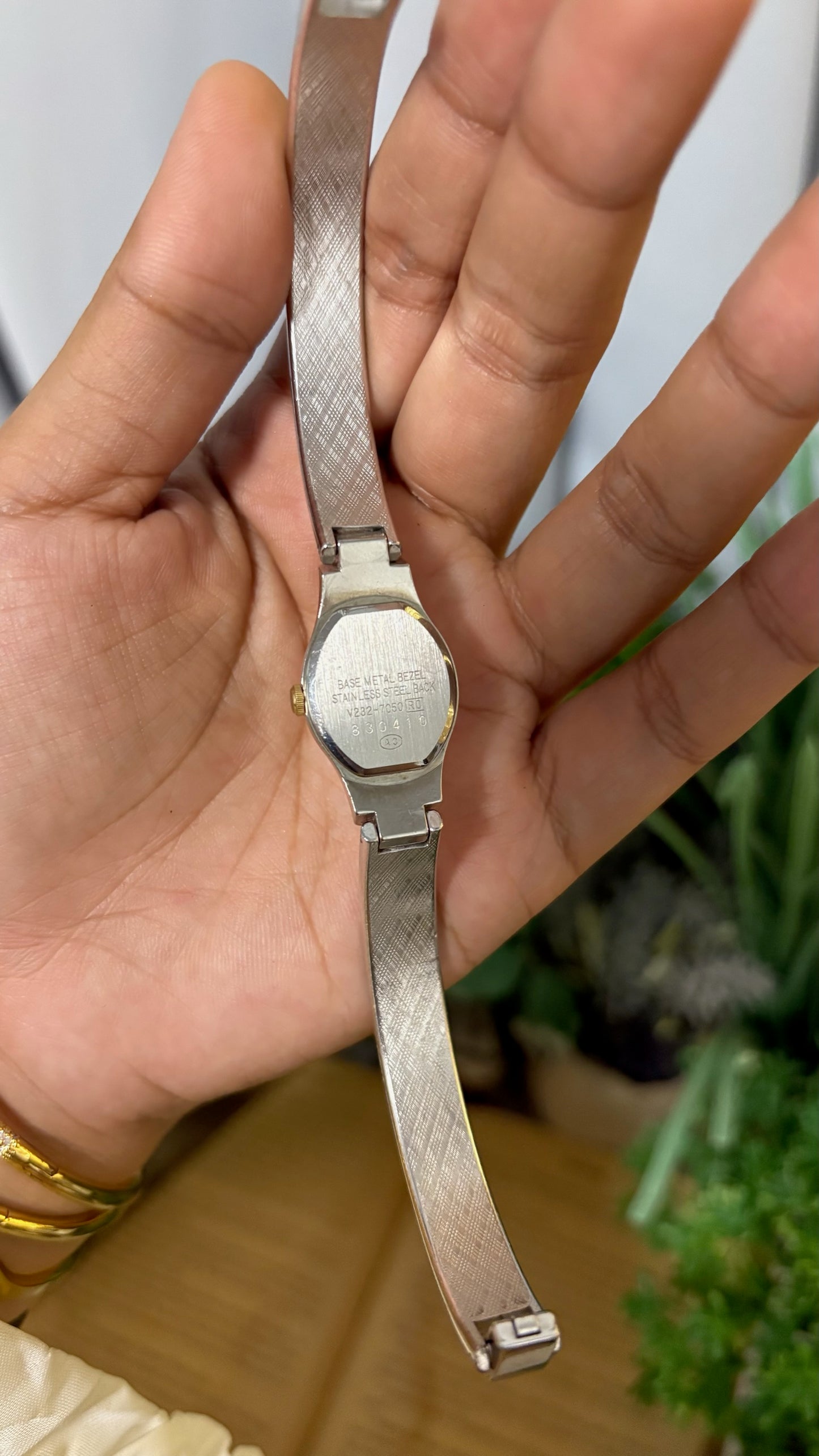Rare Vintage Alba Bracelet Watch in Silver Tone Quartz