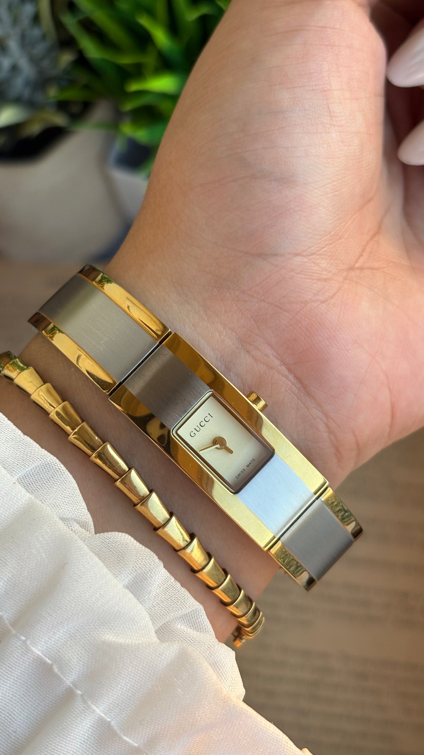 Vintage Gucci 2200L Swiss Watch in Two-Tone