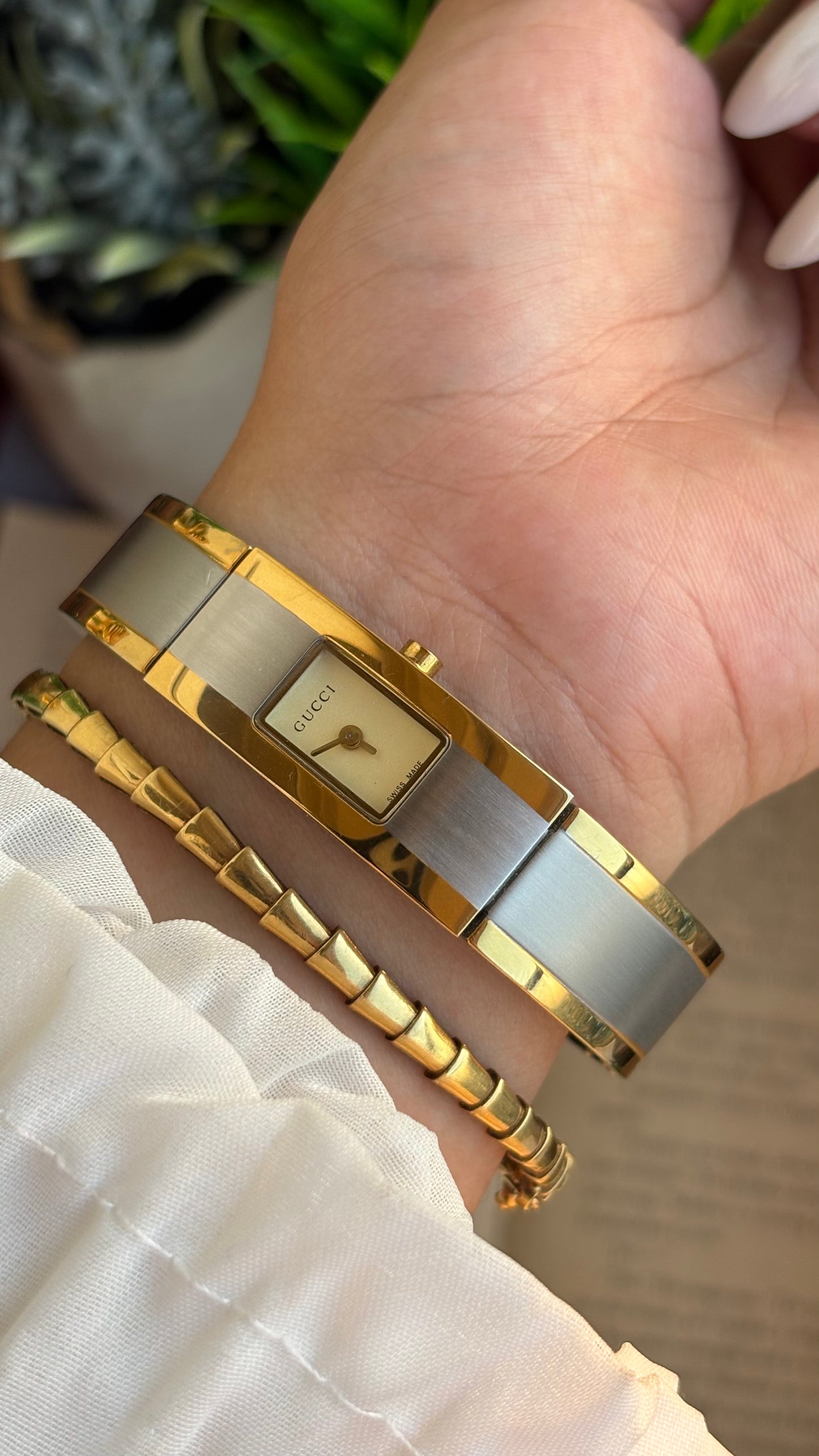 Vintage Gucci 2200L Swiss Watch in Two-Tone