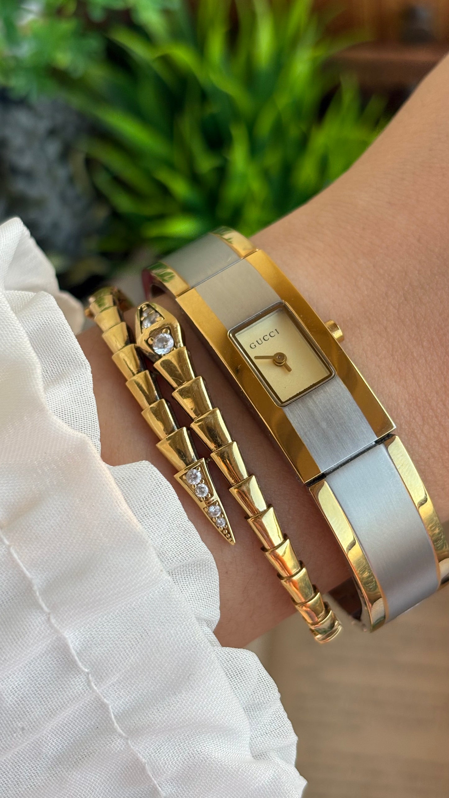 Vintage Gucci 2200L Swiss Watch in Two-Tone