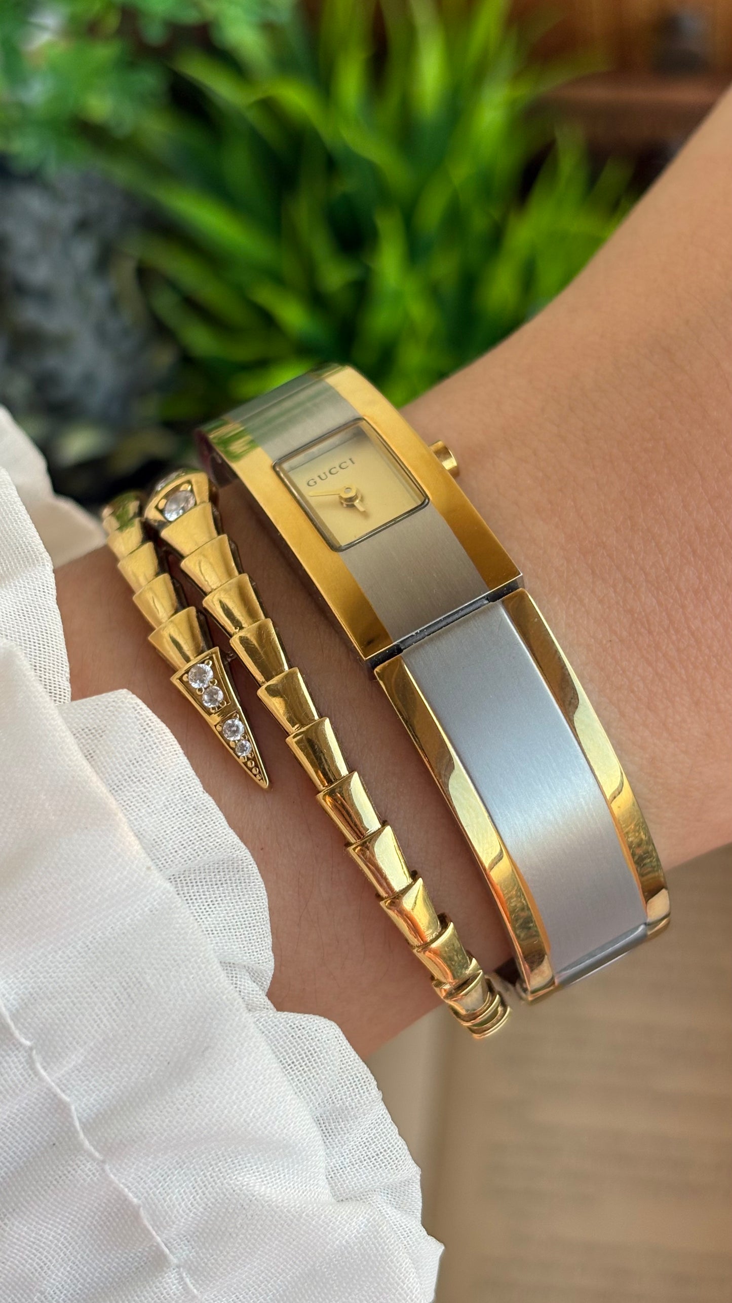 Vintage Gucci 2200L Swiss Watch in Two-Tone