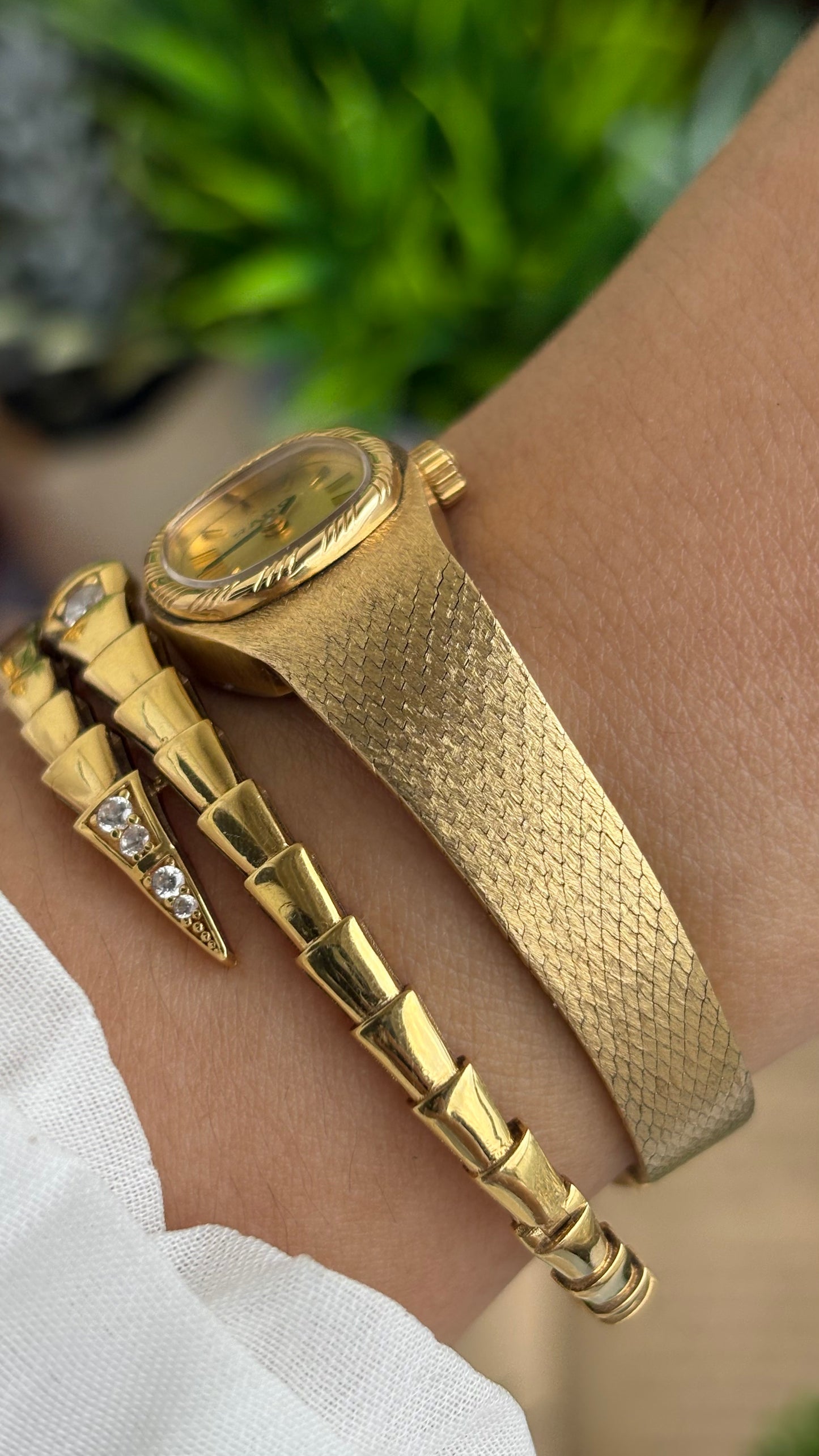 Extremely Rare Vintage RADO Swiss Watch in Gold Tone