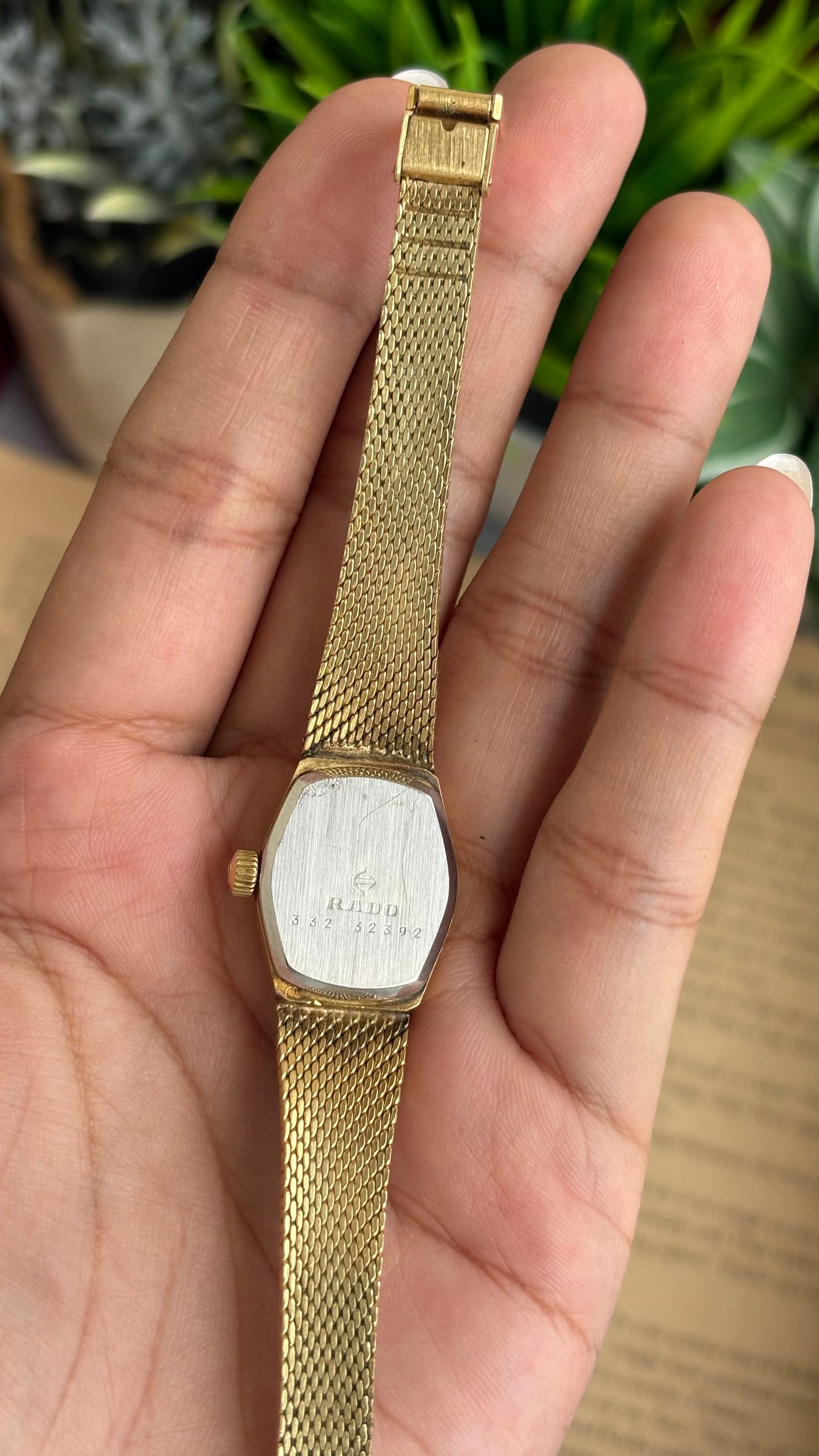 Extremely Rare Vintage RADO Swiss Watch in Gold Tone