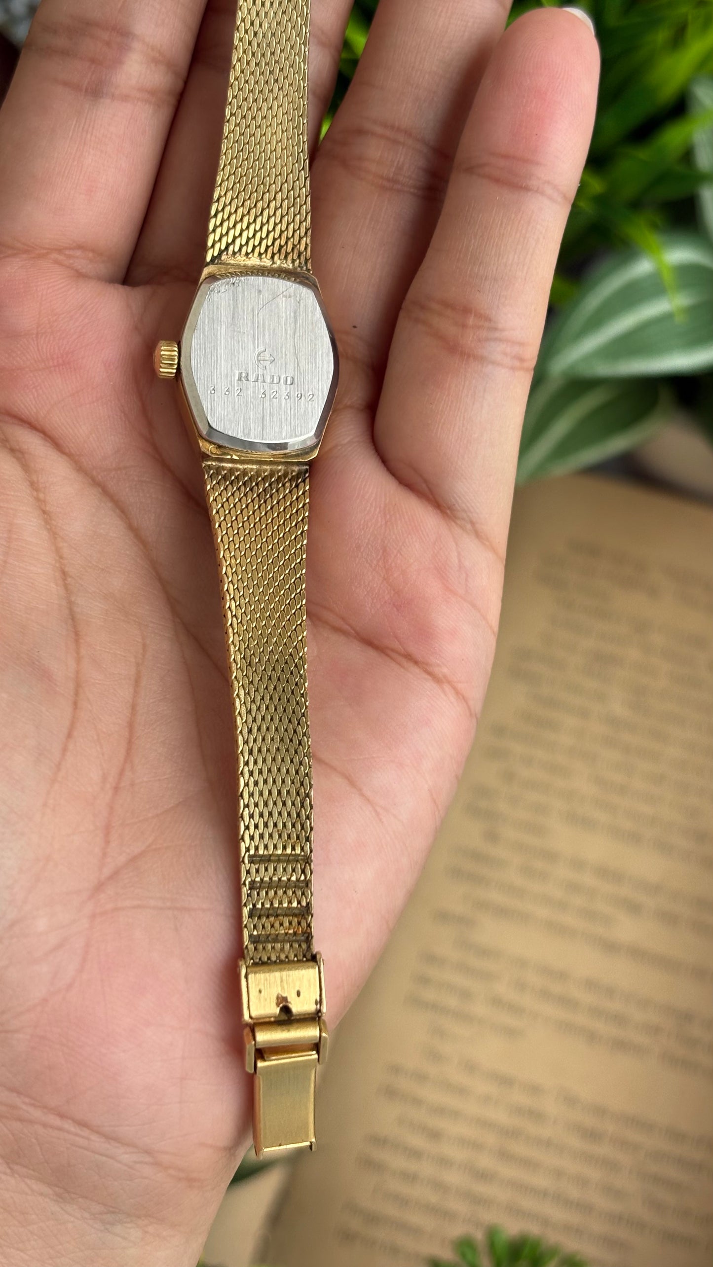 Extremely Rare Vintage RADO Swiss Watch in Gold Tone