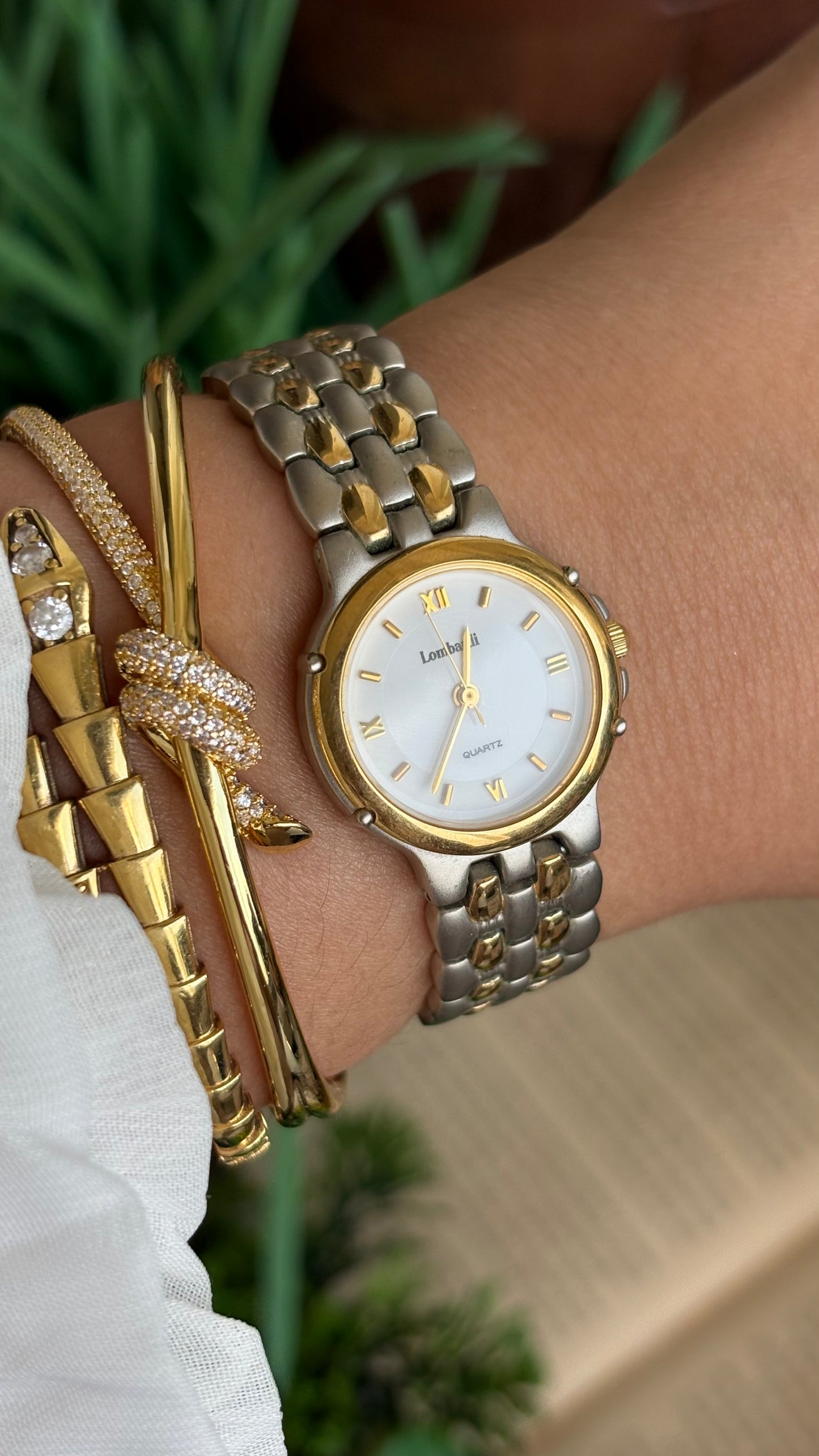 Vintage Lombardi Classic Watch in Two-Tone