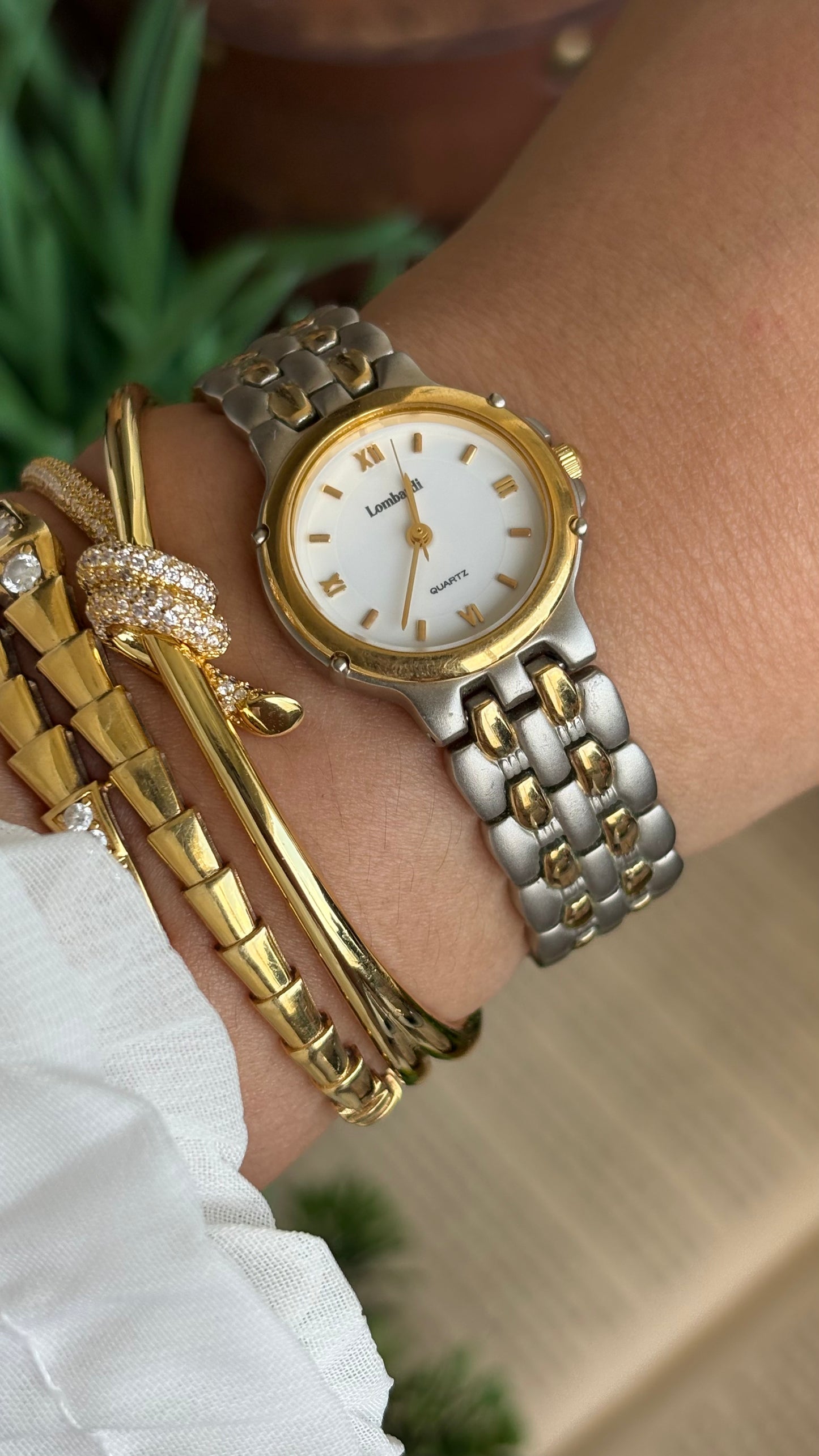 Vintage Lombardi Classic Watch in Two-Tone