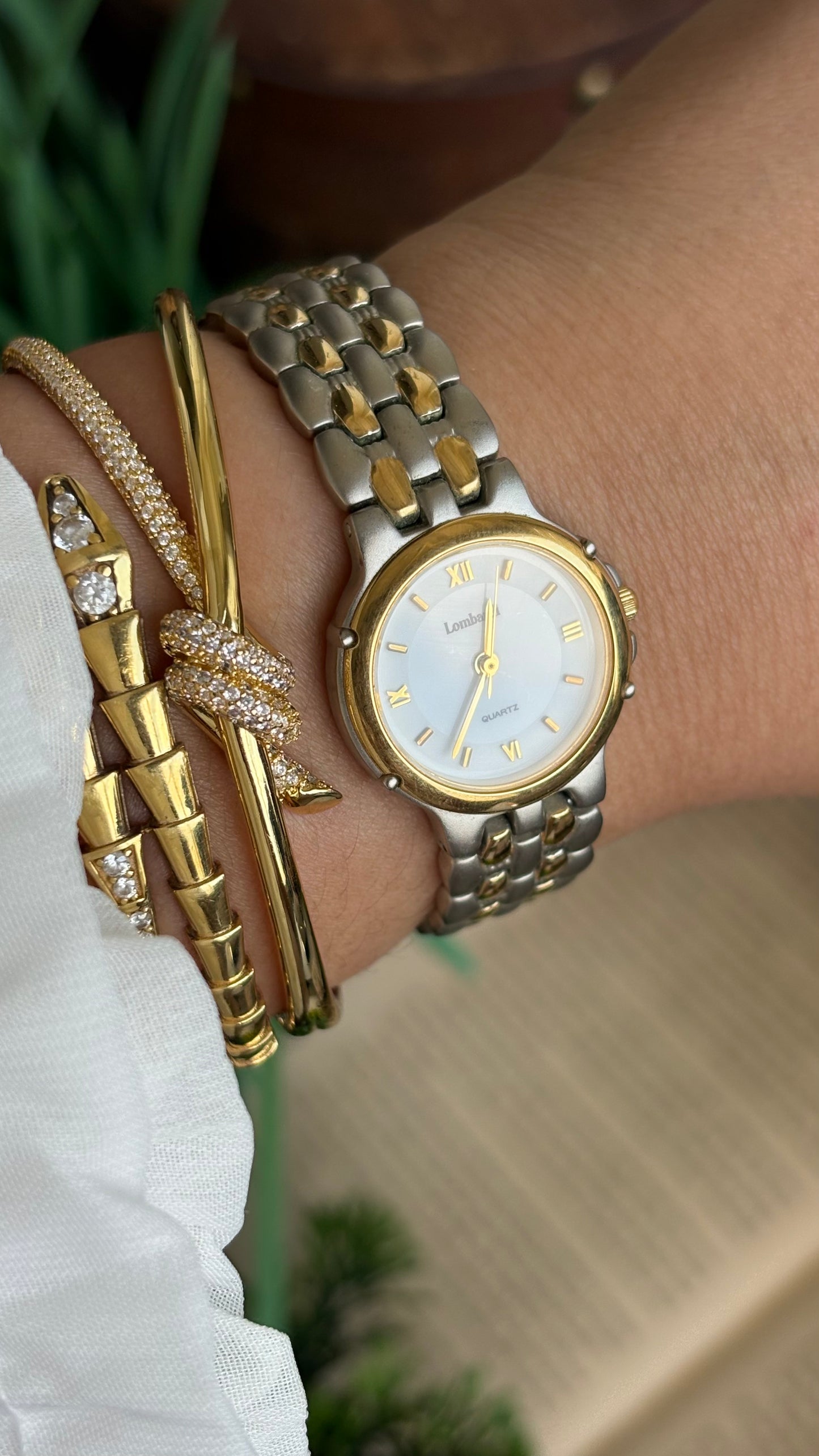 Vintage Lombardi Classic Watch in Two-Tone