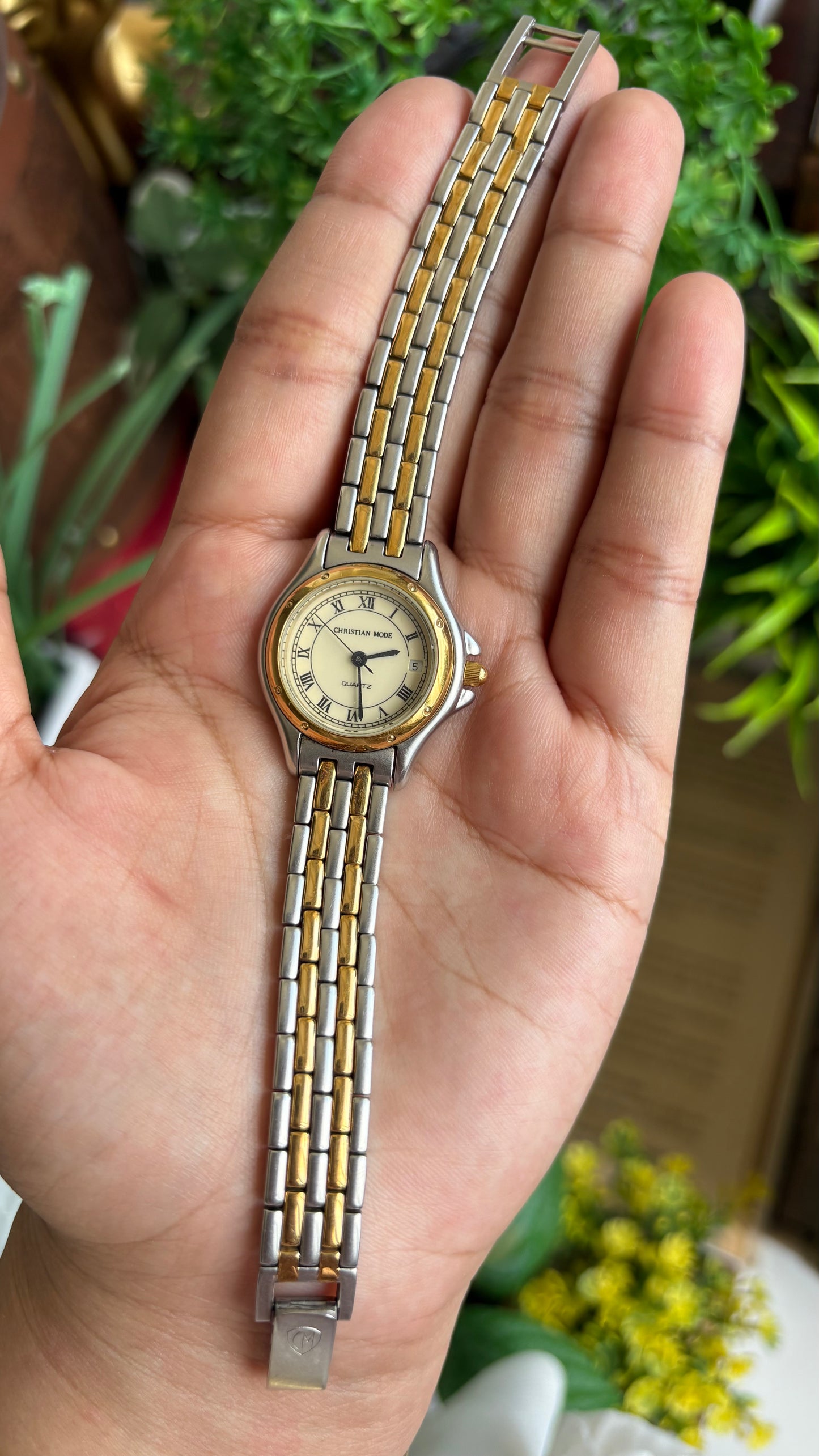 Vintage Christian Mode Watch in Two-Tone