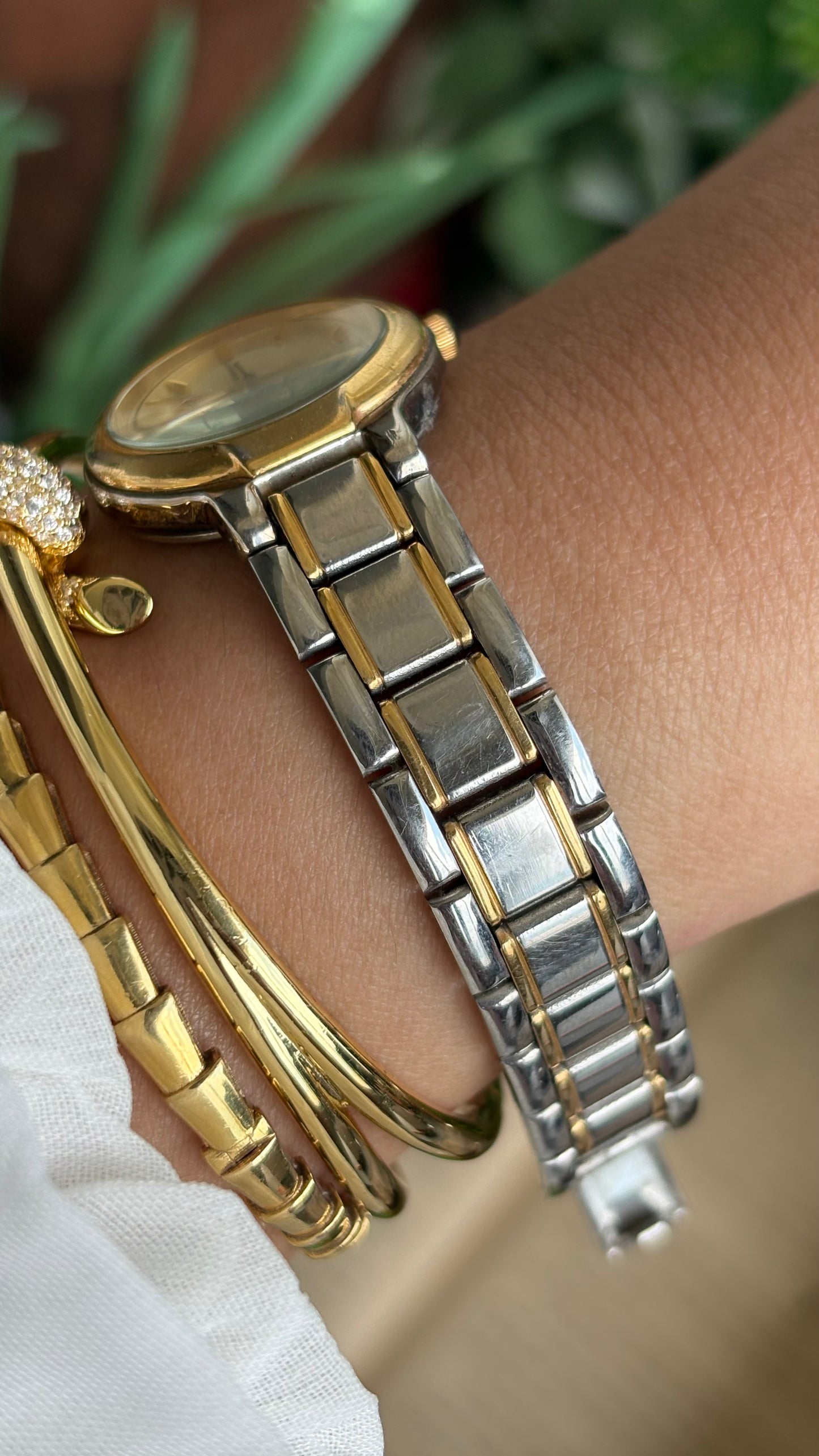 Vintage Eprise Maruman Watch in Two-Tone