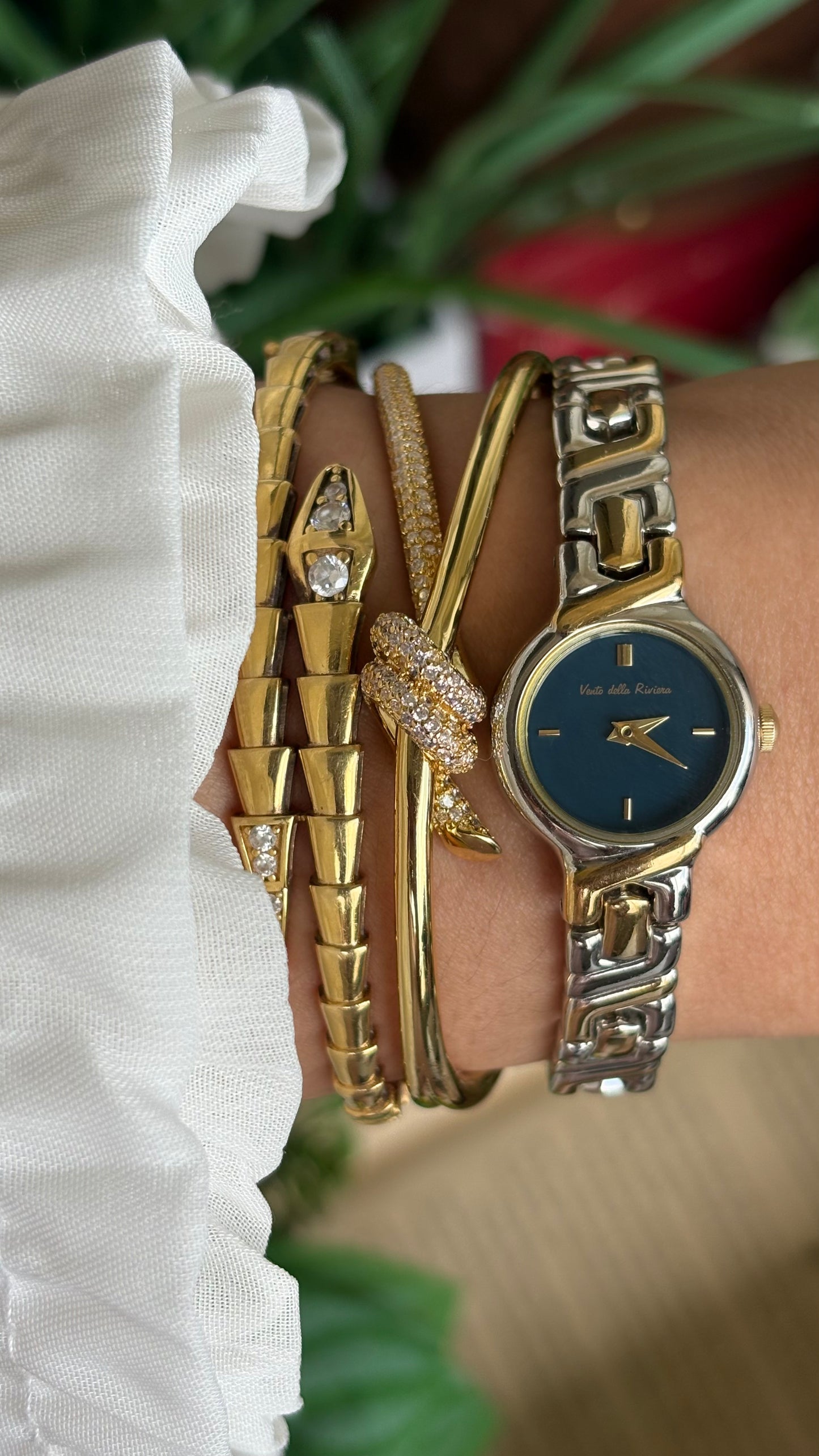 Vintage Vento Della Riviera Watch in Two-Tone