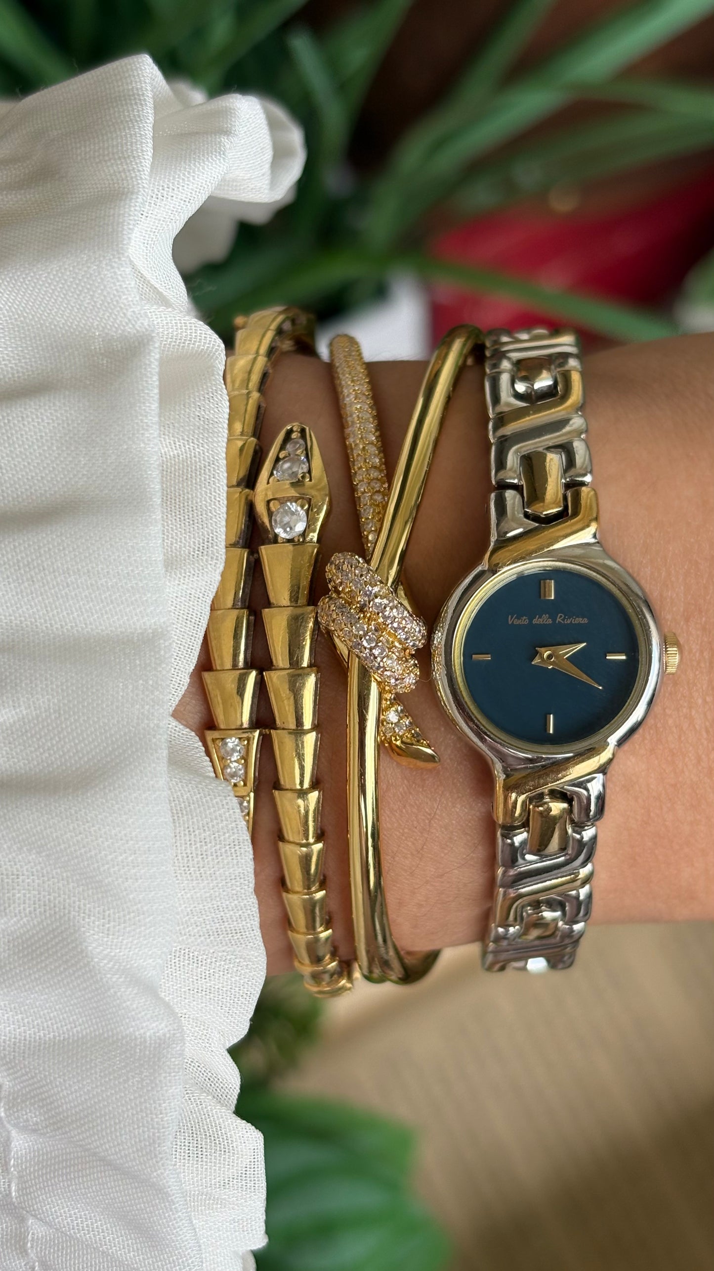 Vintage Vento Della Riviera Watch in Two-Tone