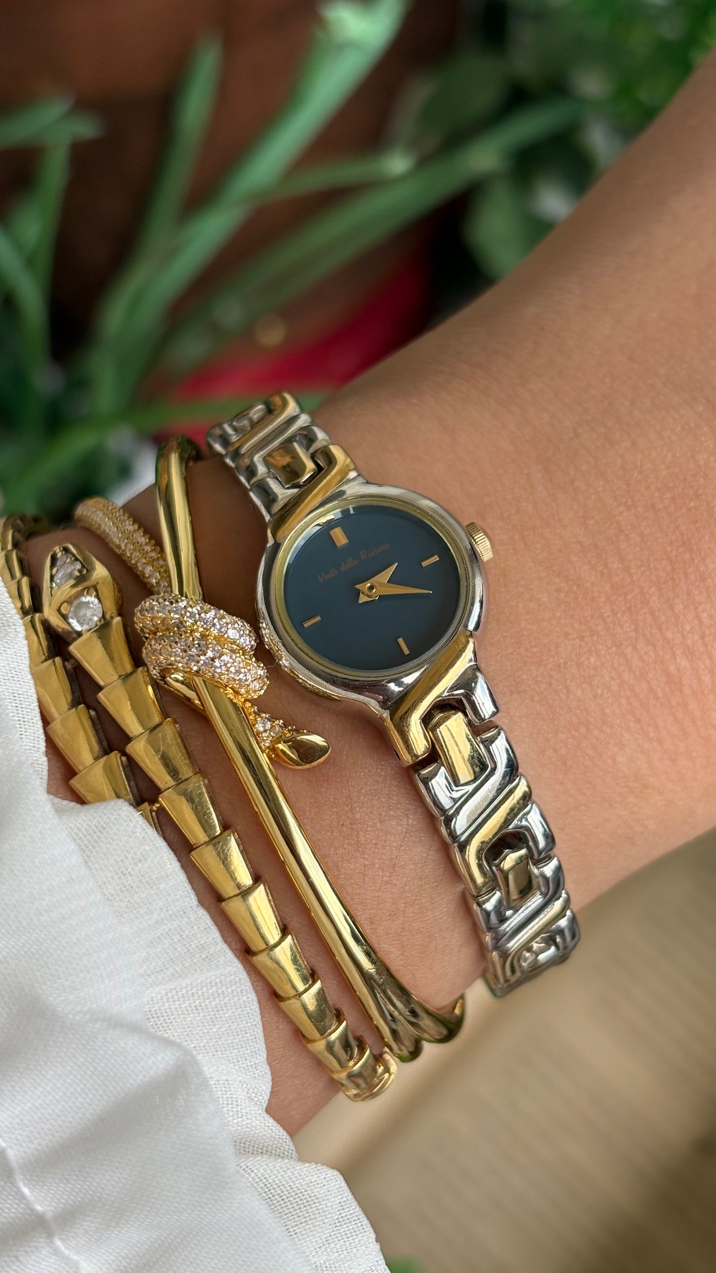Vintage Vento Della Riviera Watch in Two-Tone