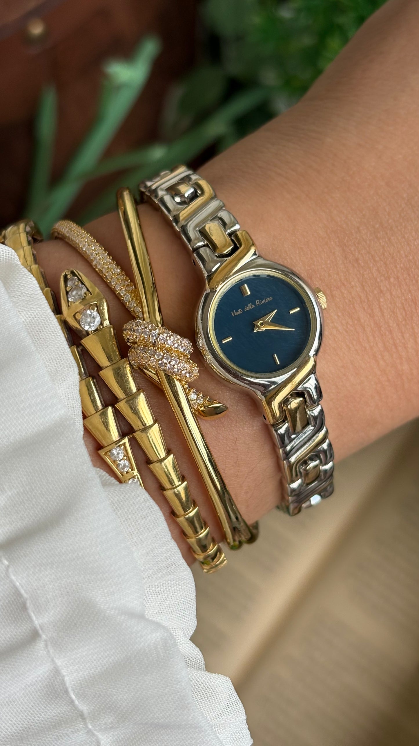 Vintage Vento Della Riviera Watch in Two-Tone