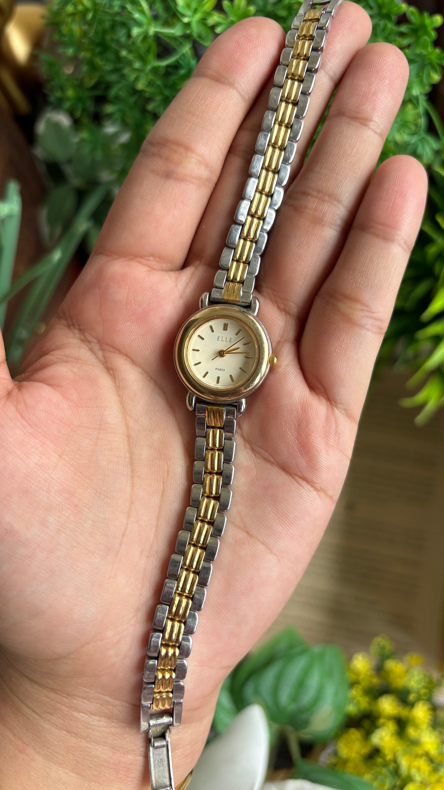 Vintage Elle Paris Watch in Two-Tone