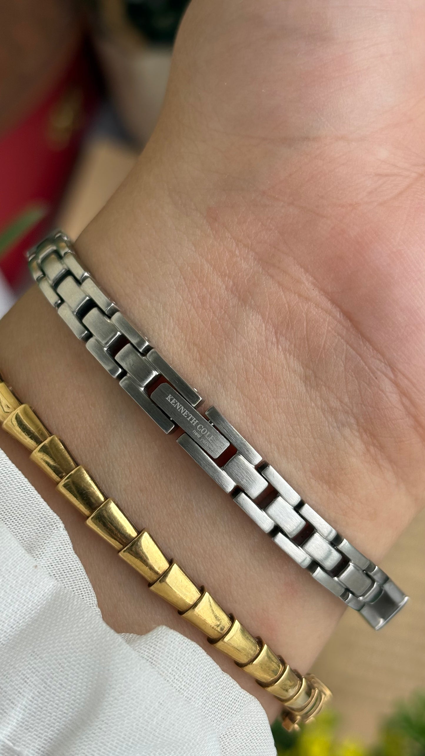 Extremely Rare and Dainty Vintage Kenneth Cole Watch in Silver Tone