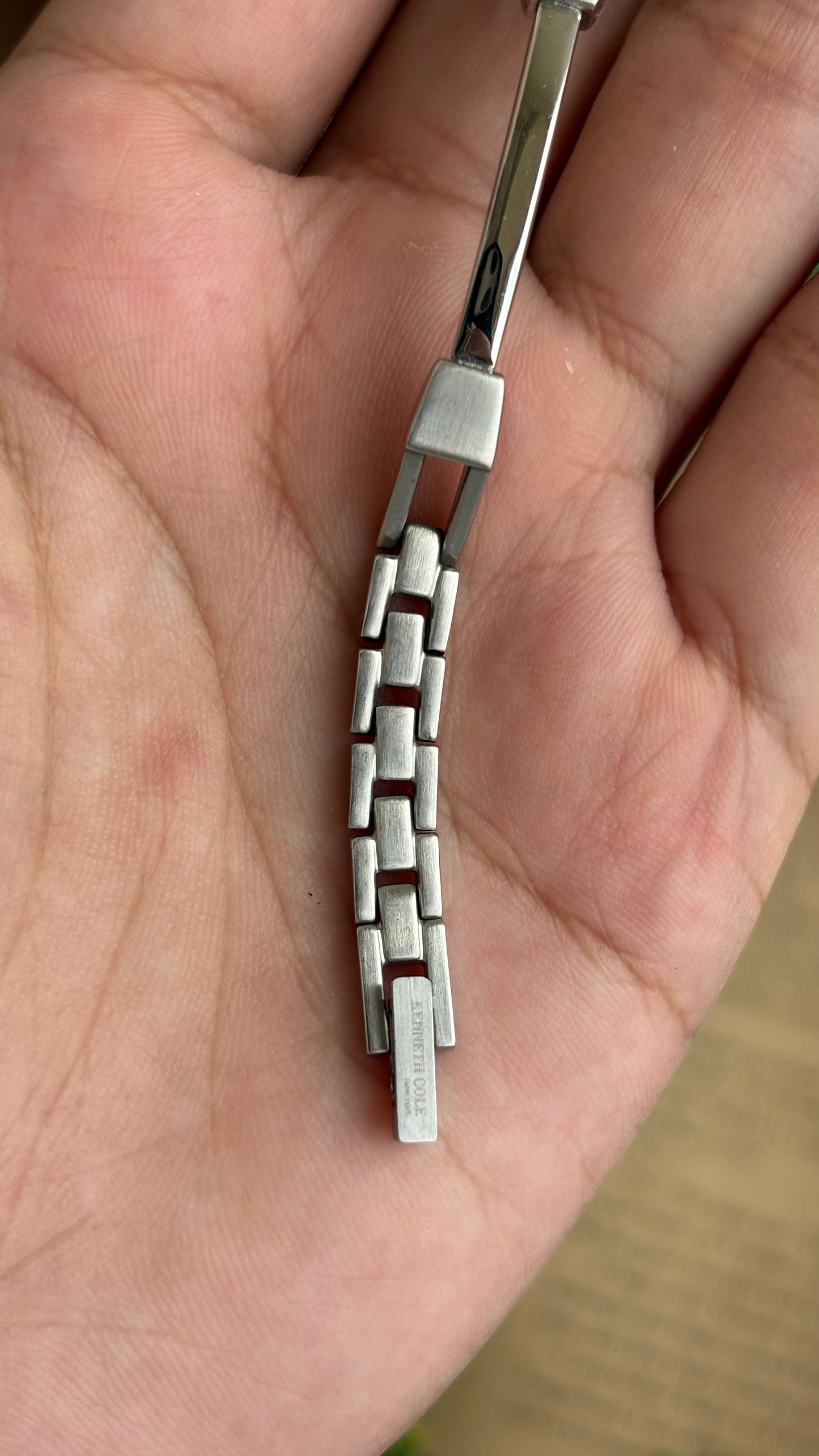 Extremely Rare and Dainty Vintage Kenneth Cole Watch in Silver Tone