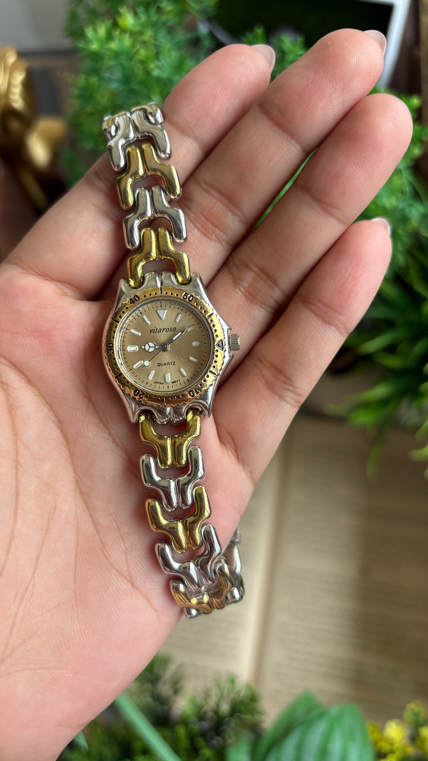 Vintage Vitaroso Watch in Two-Tone Tag Heuer Style