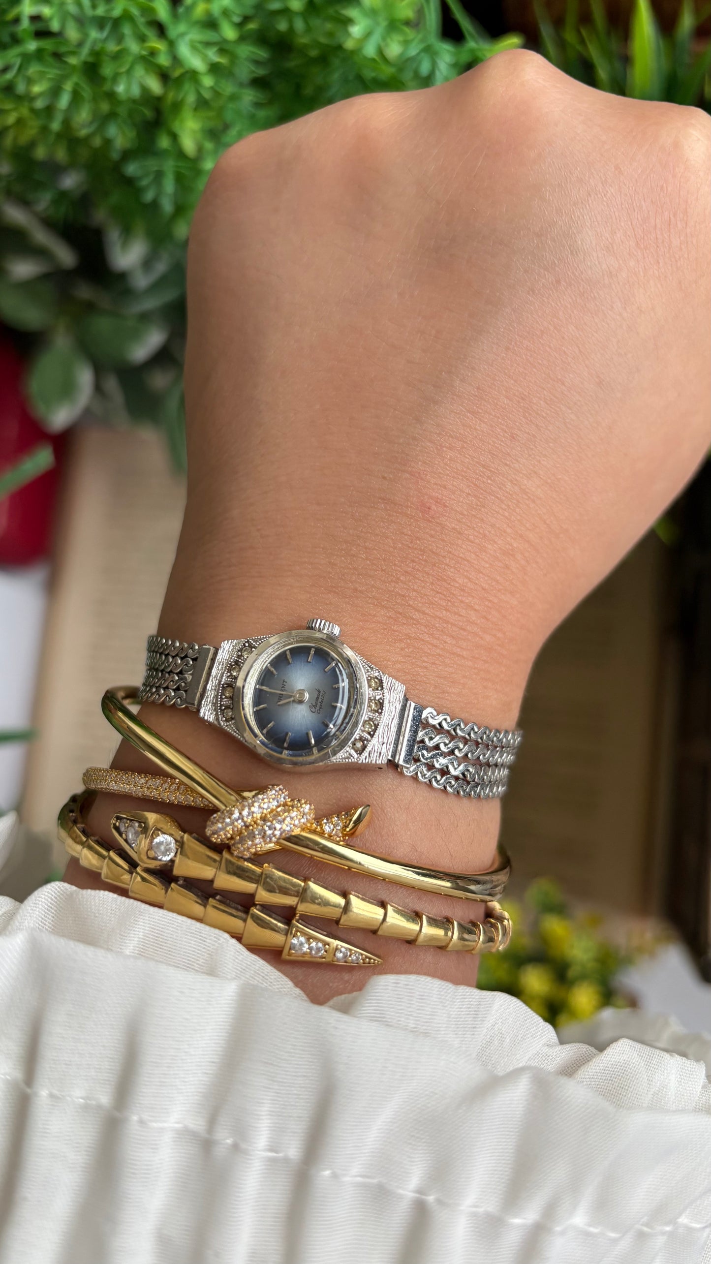Vintage Orient by Seiko Watch in Silver Tone