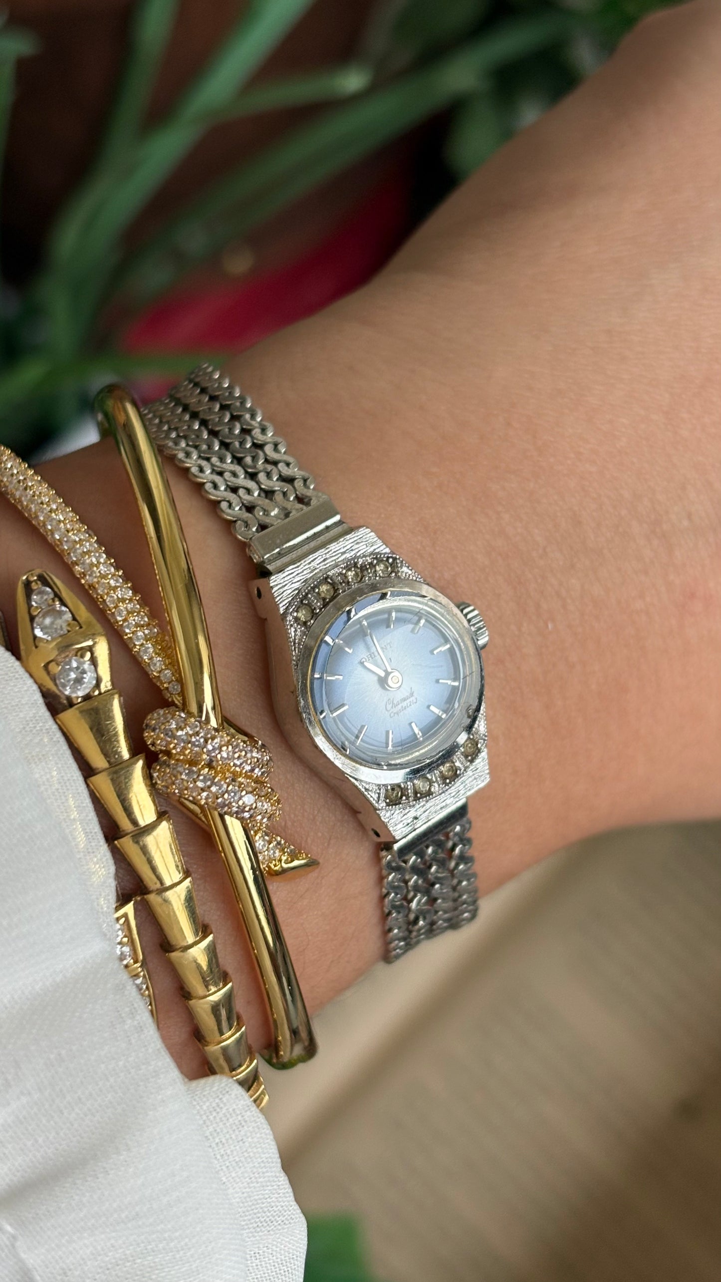 Vintage Orient by Seiko Watch in Silver Tone