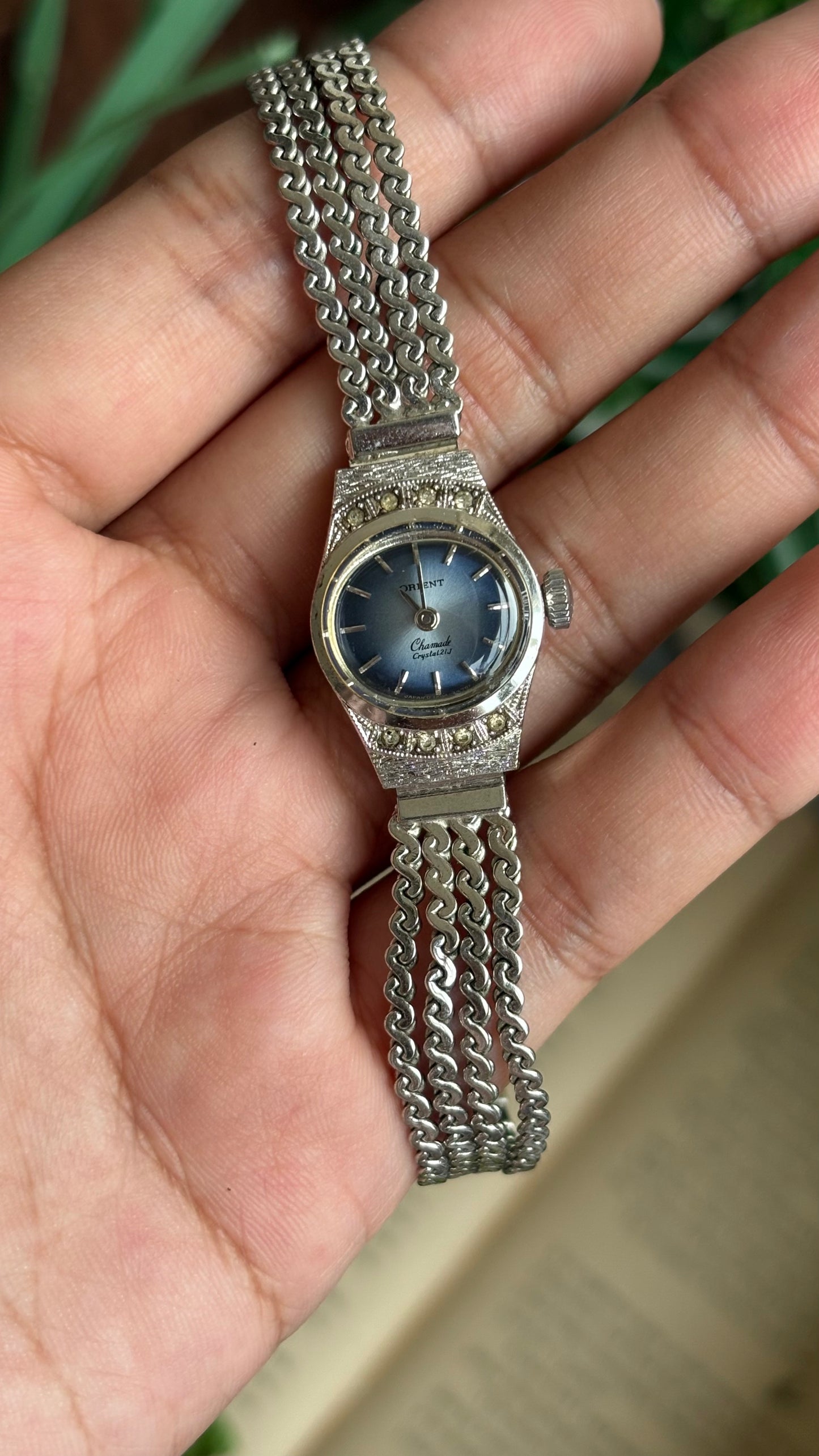 Vintage Orient by Seiko Watch in Silver Tone