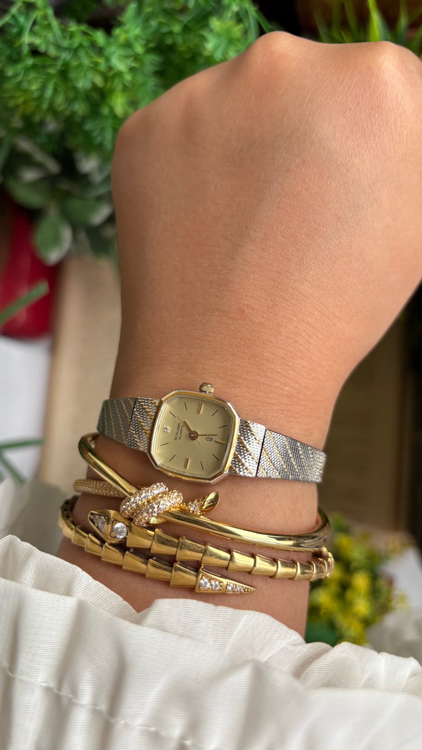 Vintage Sunlord Watch in Two-Tone