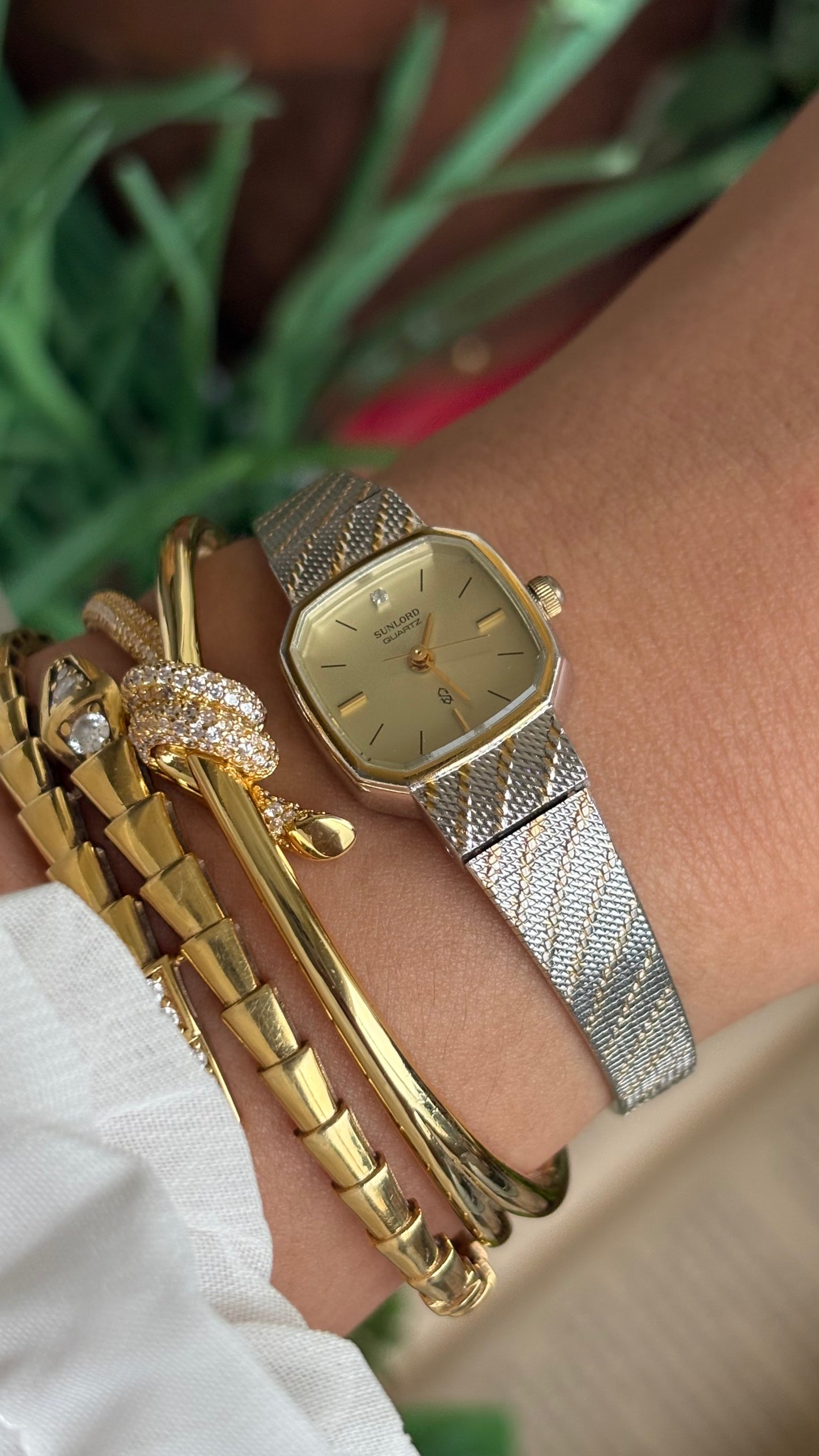 Vintage Sunlord Watch in Two-Tone