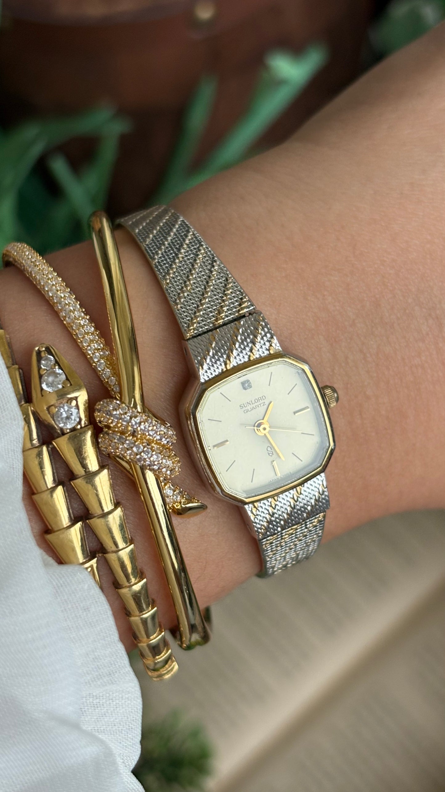 Vintage Sunlord Watch in Two-Tone