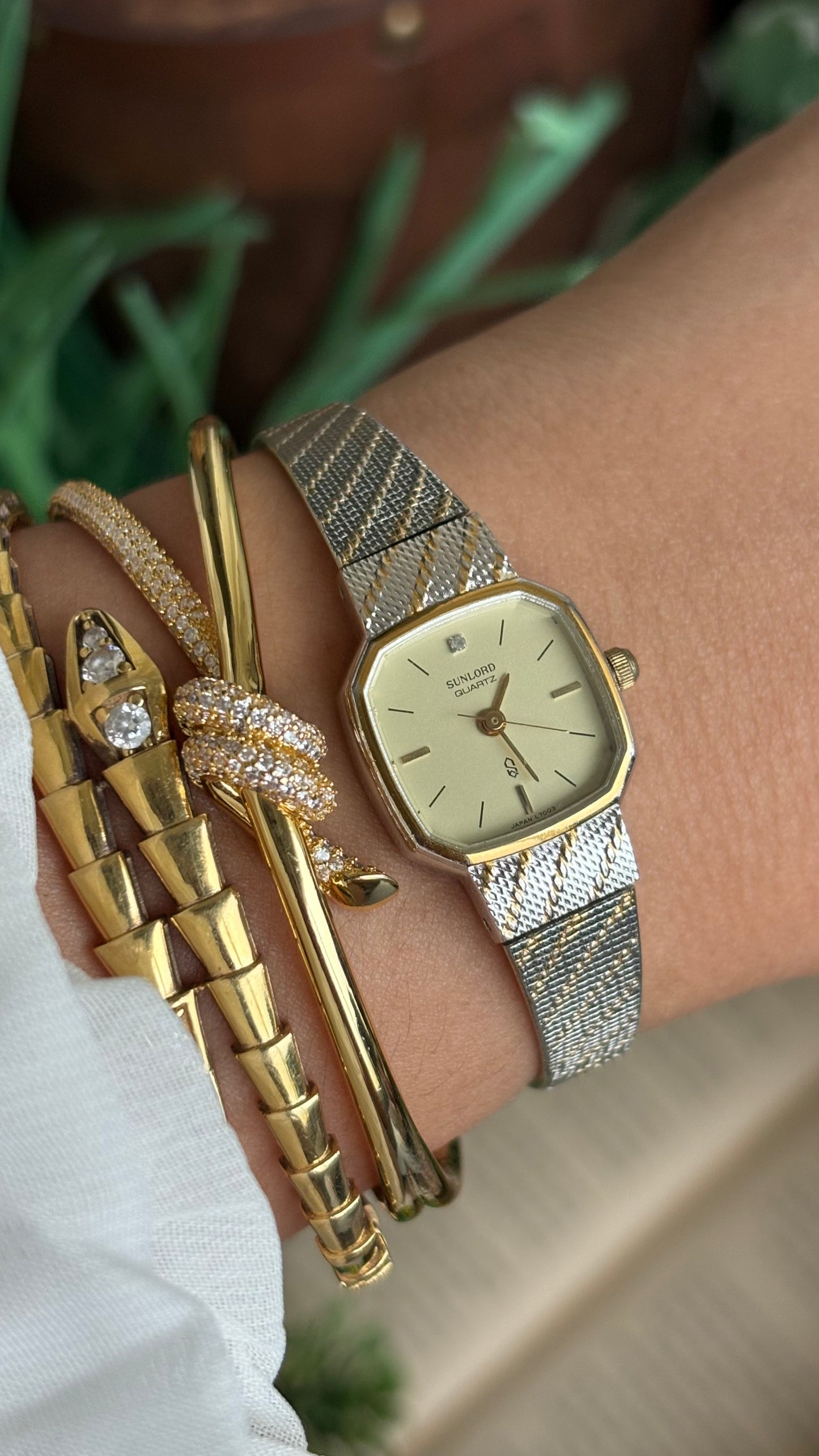 Vintage Sunlord Watch in Two-Tone