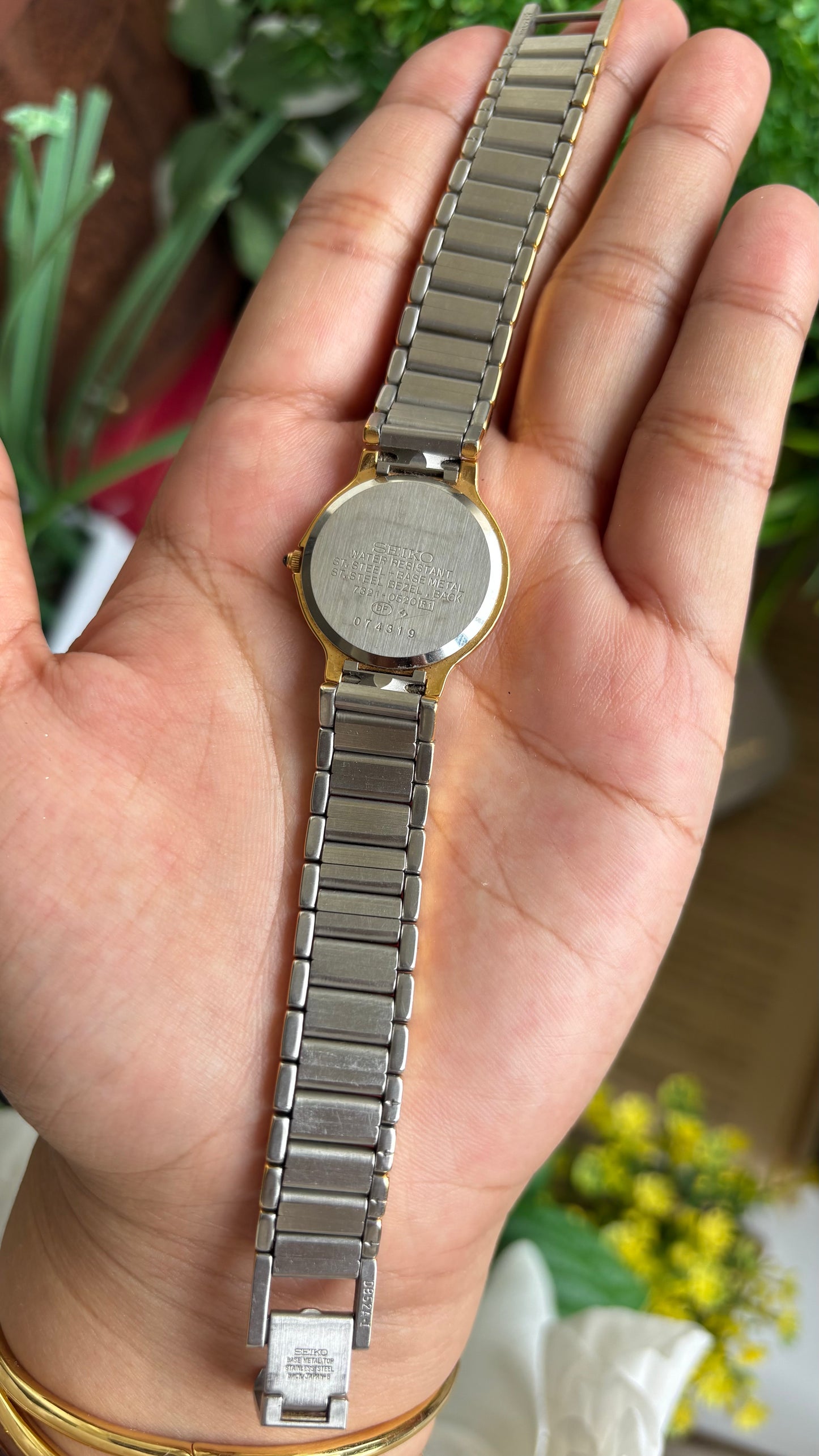 Vintage Seiko Exceline Watch in Two-Tone with Original Box