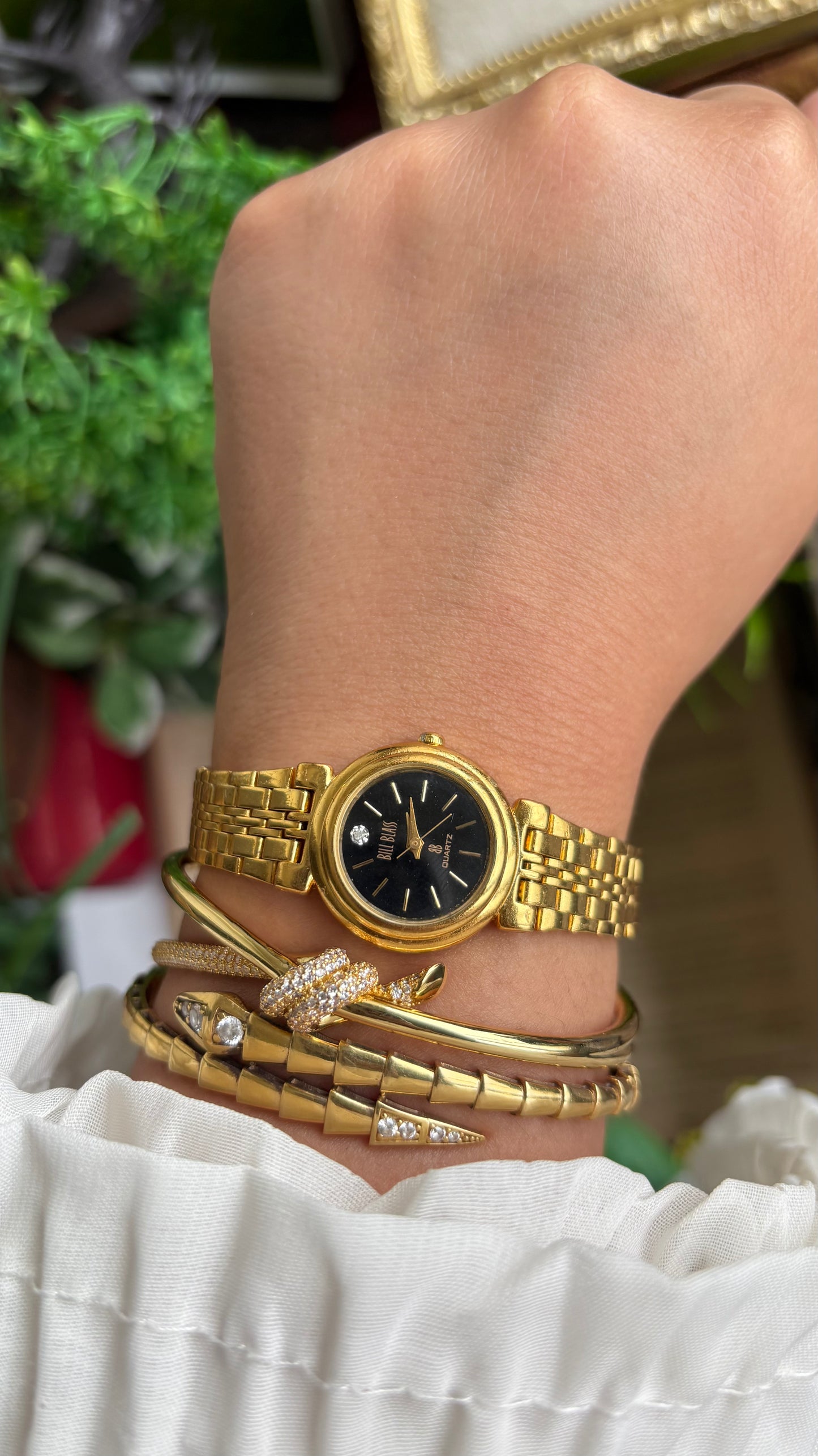 Vintage Bill Blass Watch in Gold Tone