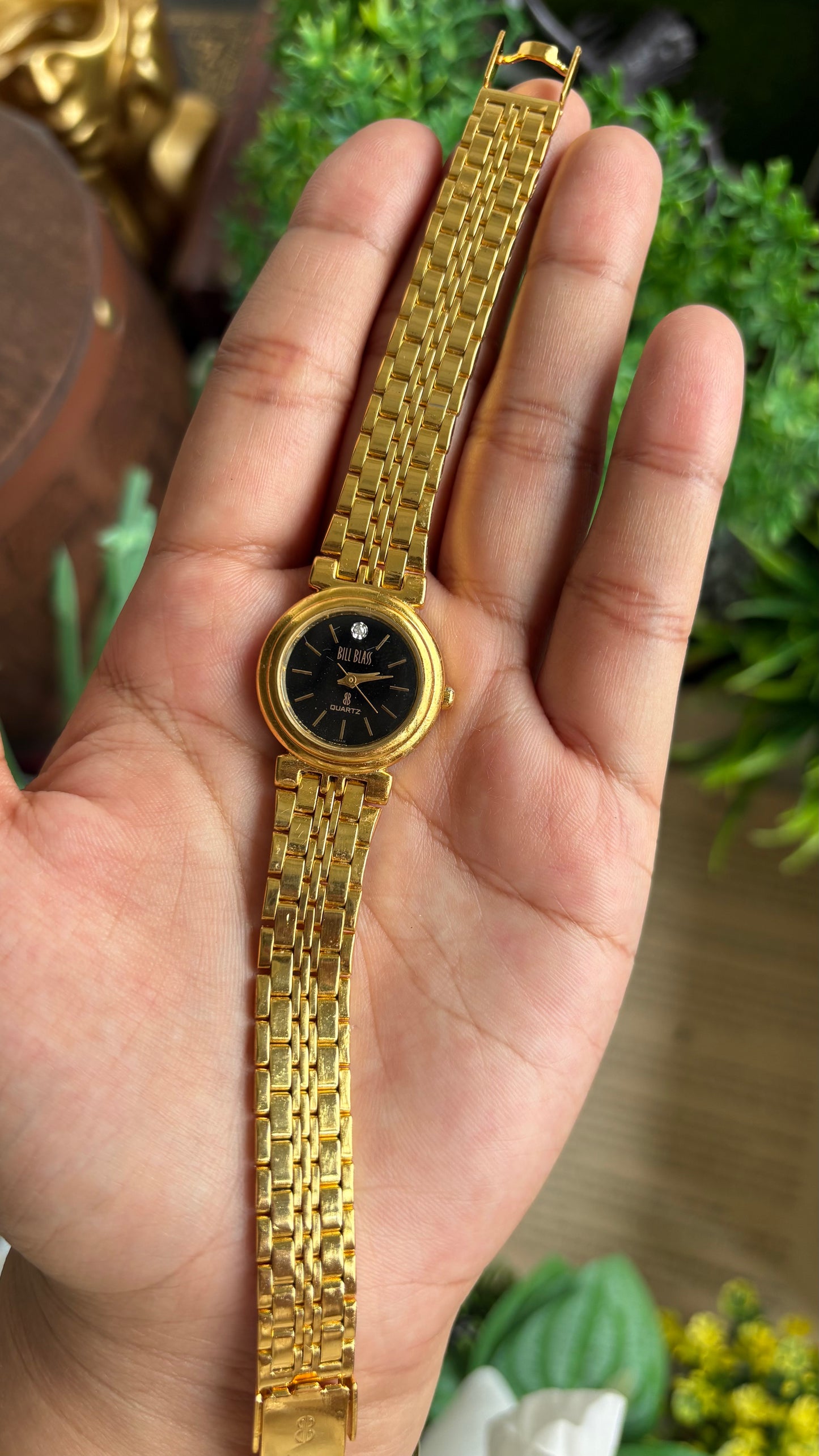 Vintage Bill Blass Watch in Gold Tone