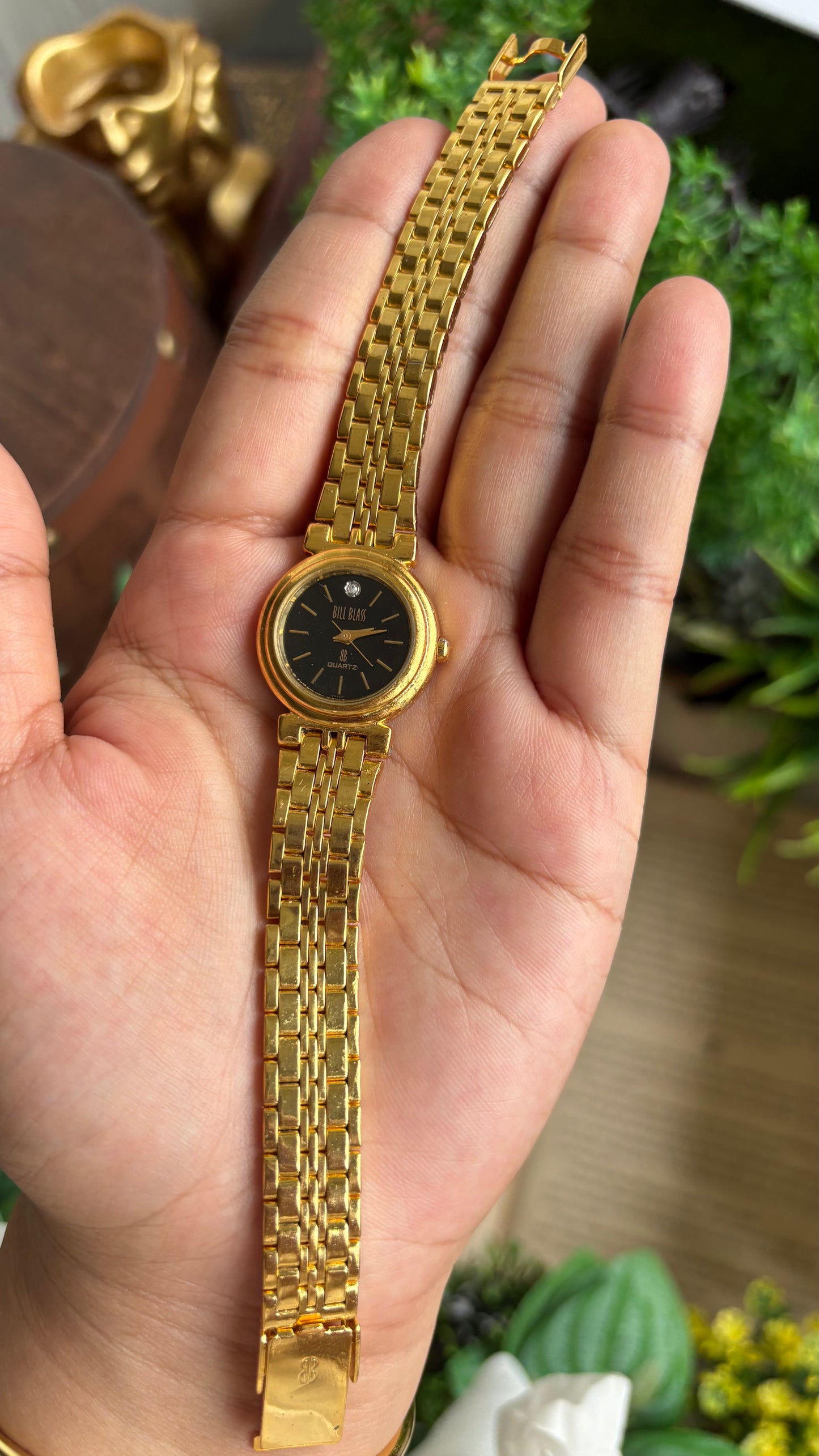 Vintage Bill Blass Watch in Gold Tone