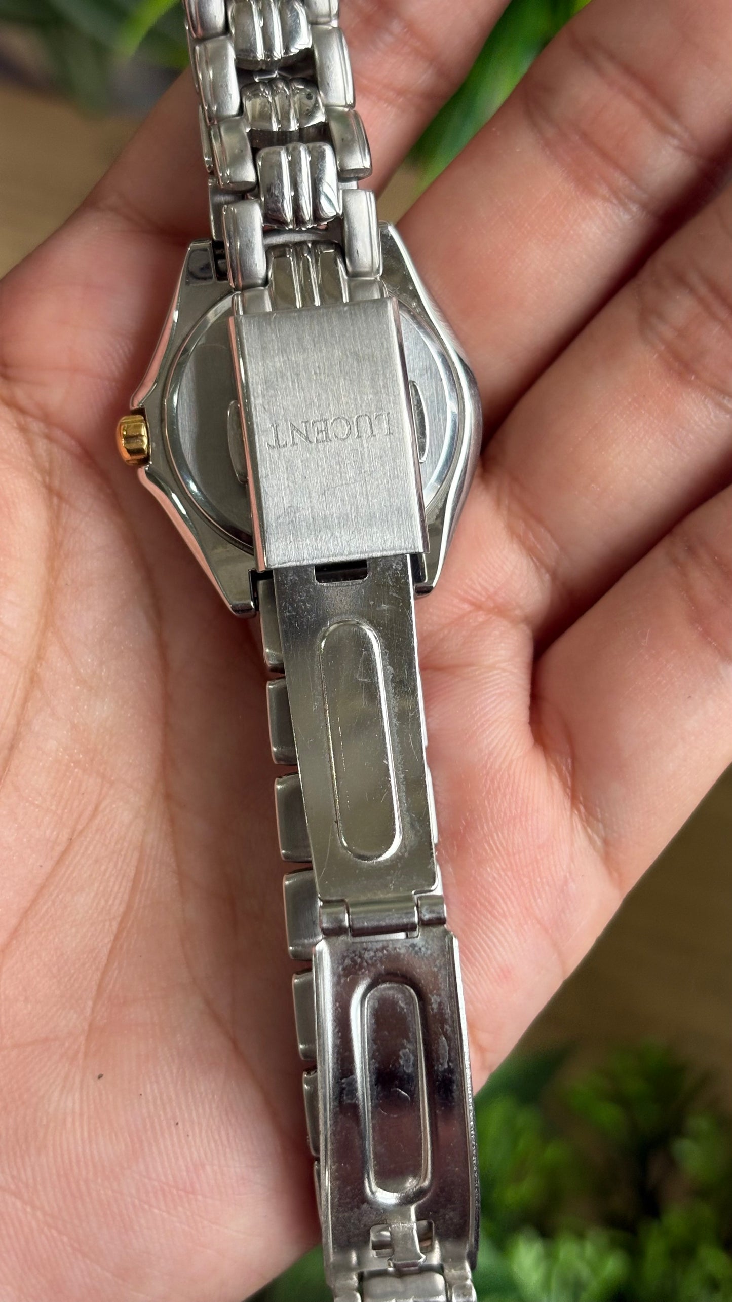 Vintage Seiko Lucent Watch in Two-Tone Working Chrono
