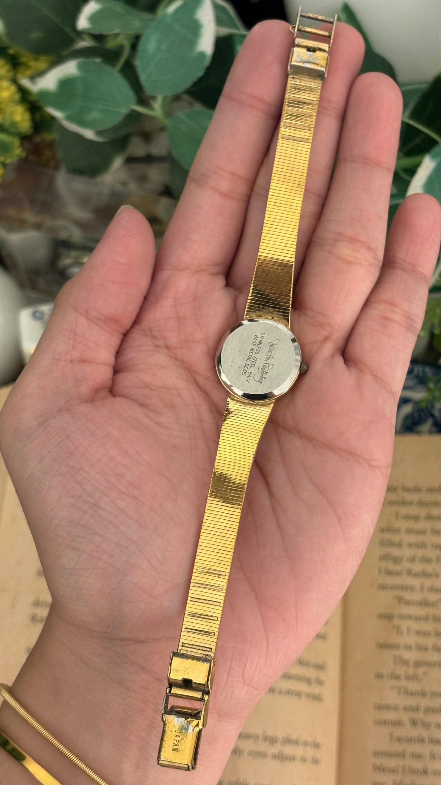 Vintage Diane Von Furstenberg Dress Watch in Two-Tone Quartz