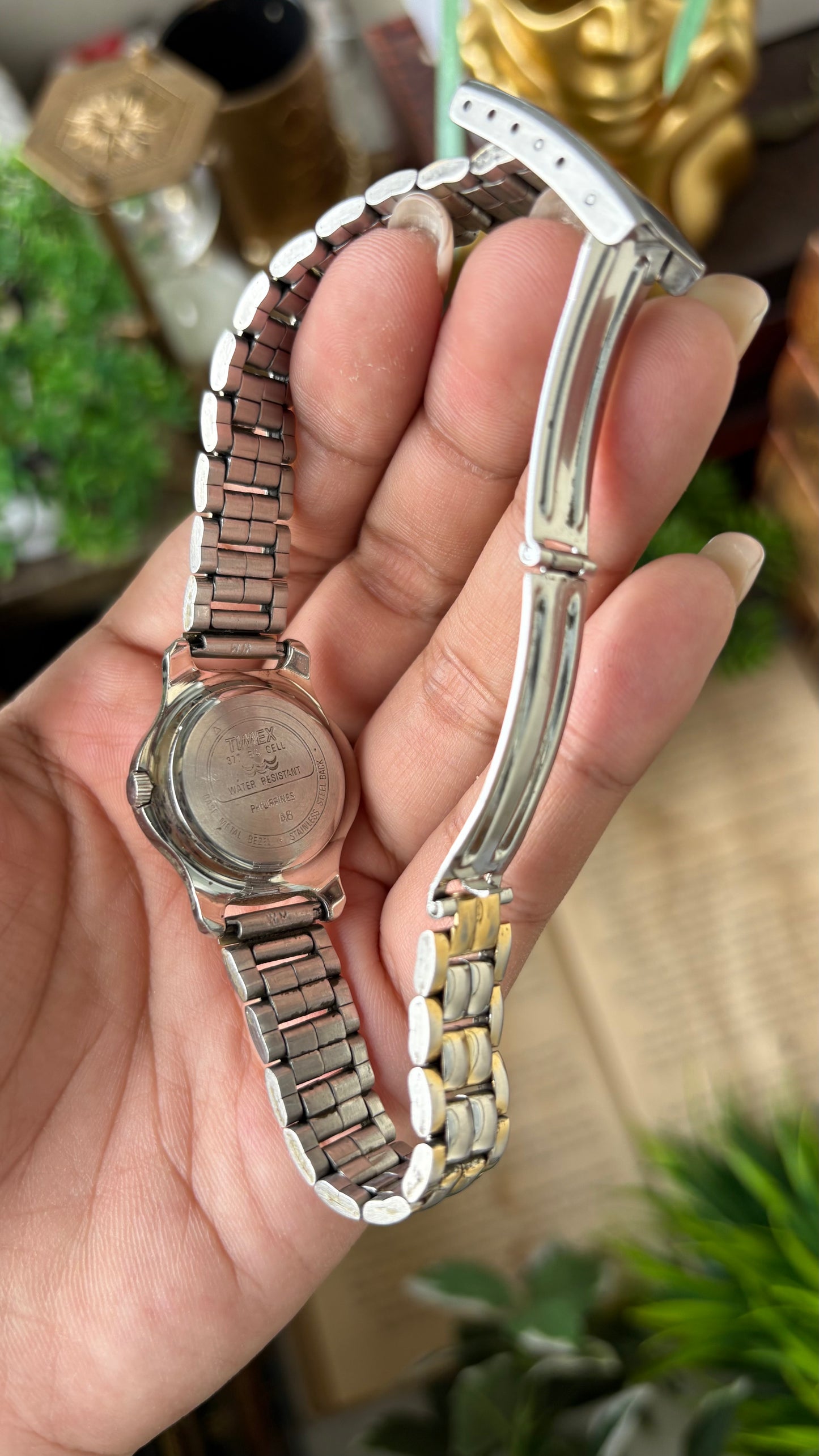 Vintage Timex Classic Watch in Two-Tone Minimalist Dial Quartz #00248