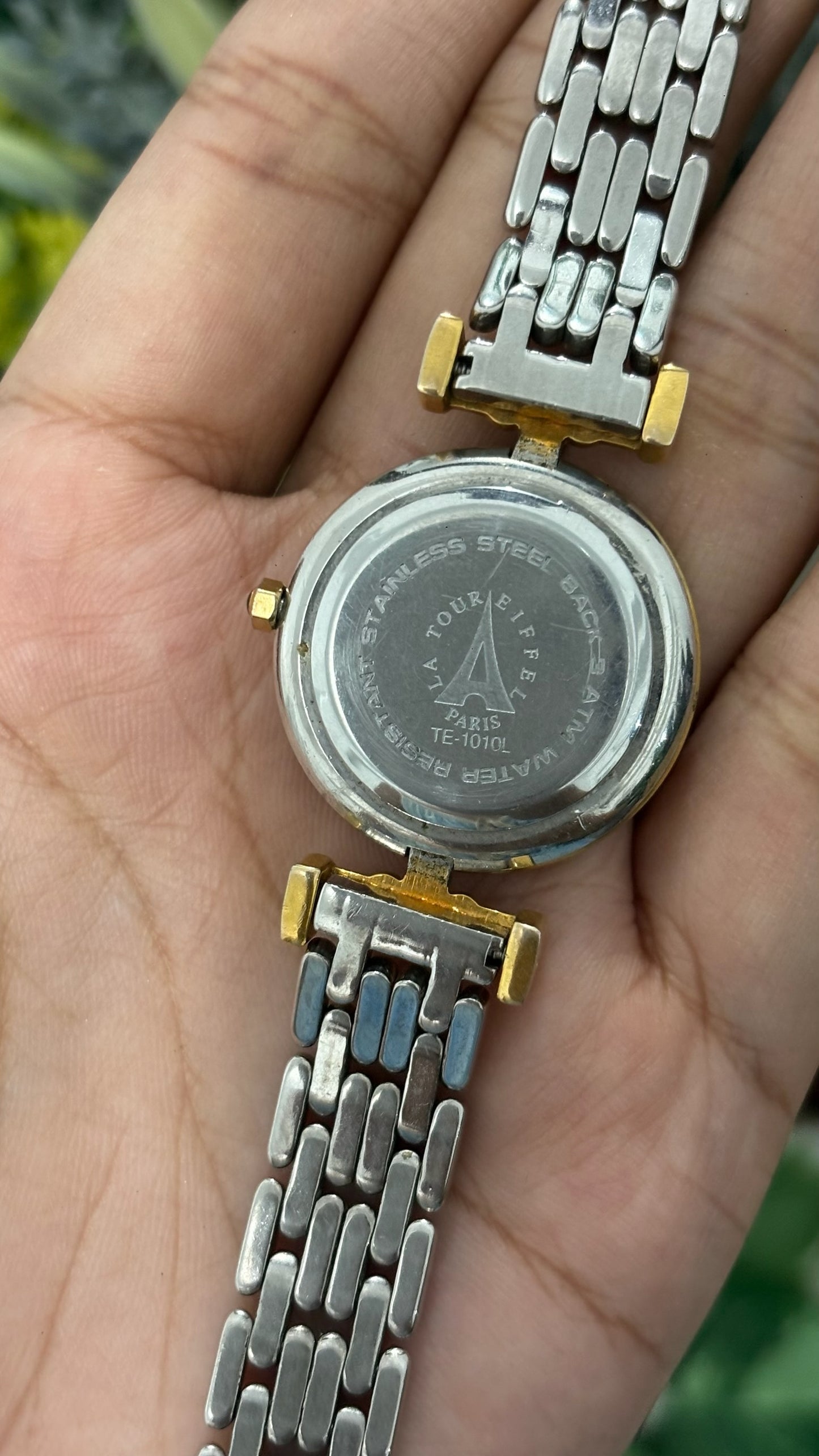 Vintage La Tour Eiffel Paris Dress Watch in Two-Tone Quartz