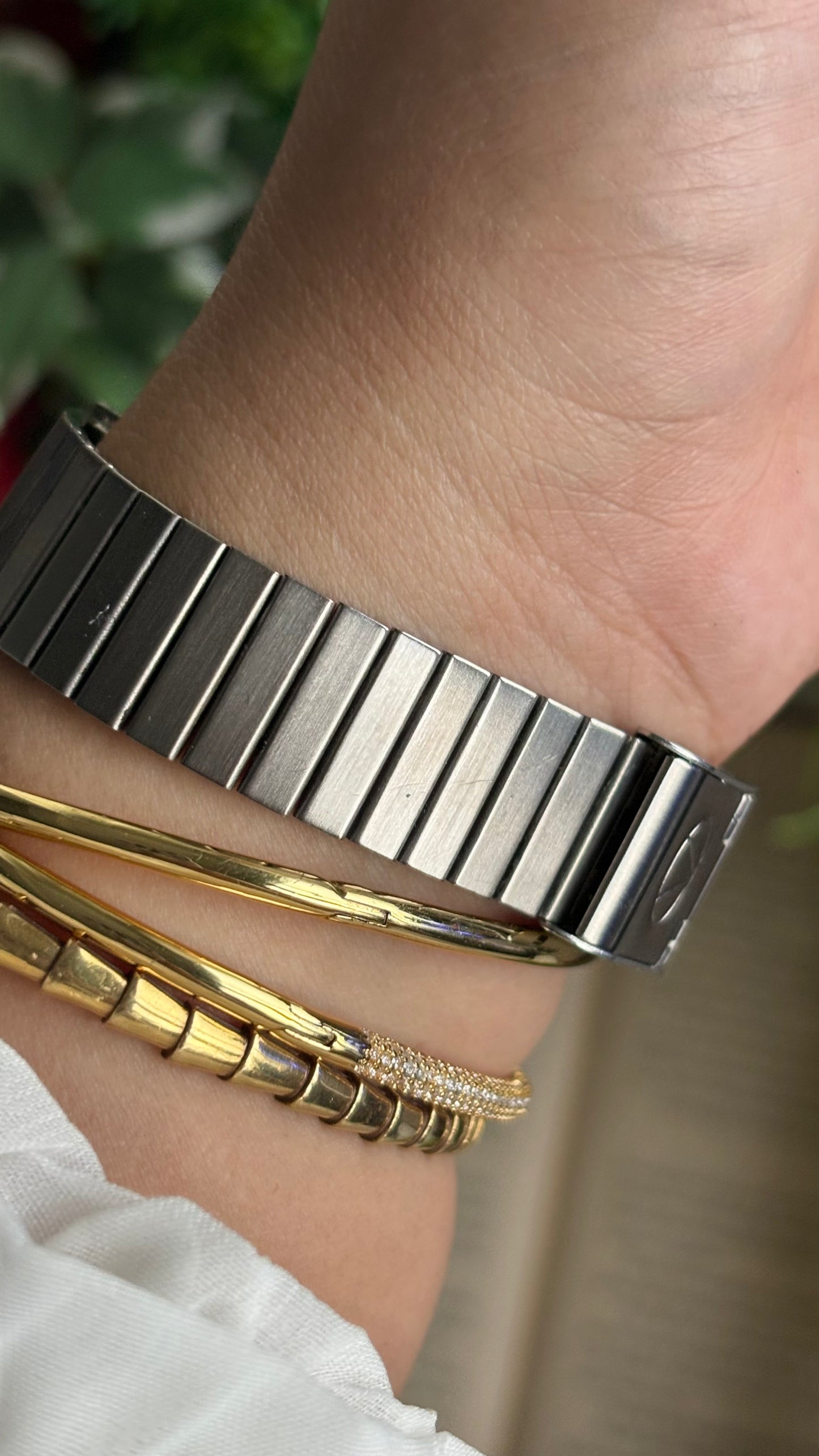 Vintage Per Valentino Watch in Silver Tone