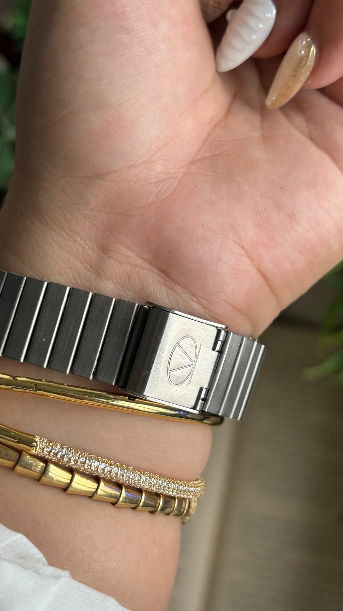 Vintage Per Valentino Watch in Silver Tone