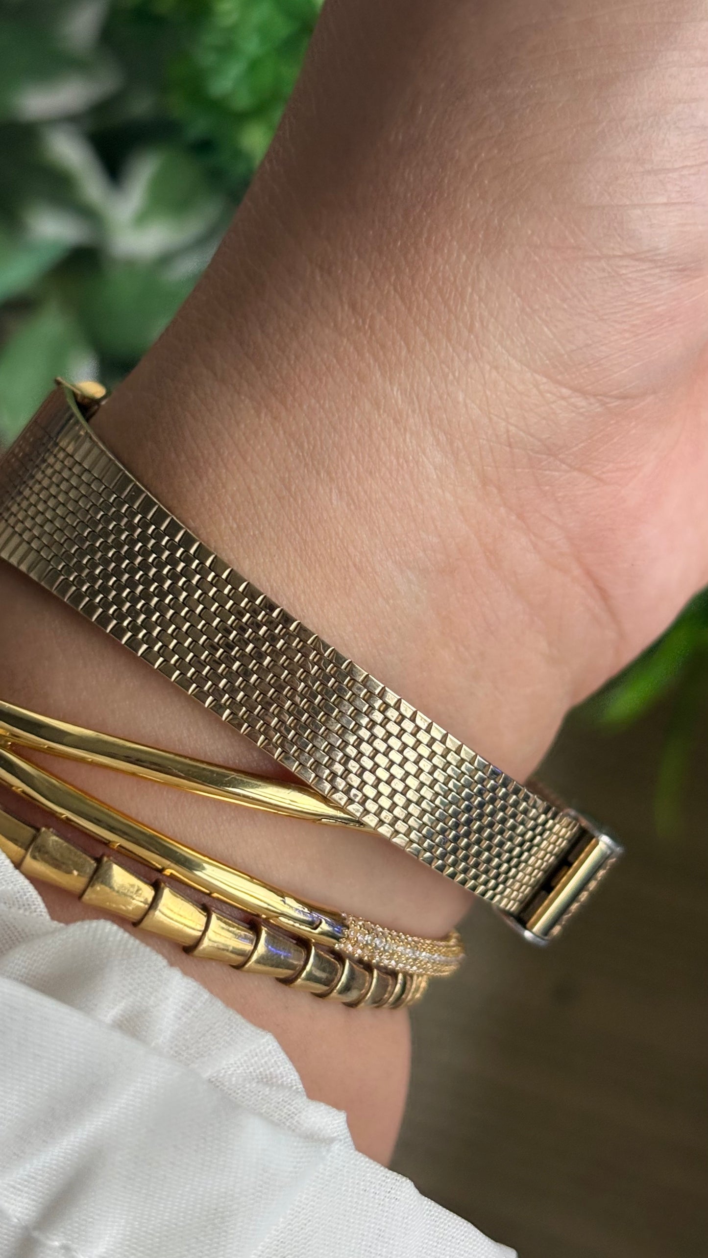 Vintage Barbera Swiss Tank Watch in Gold Tone