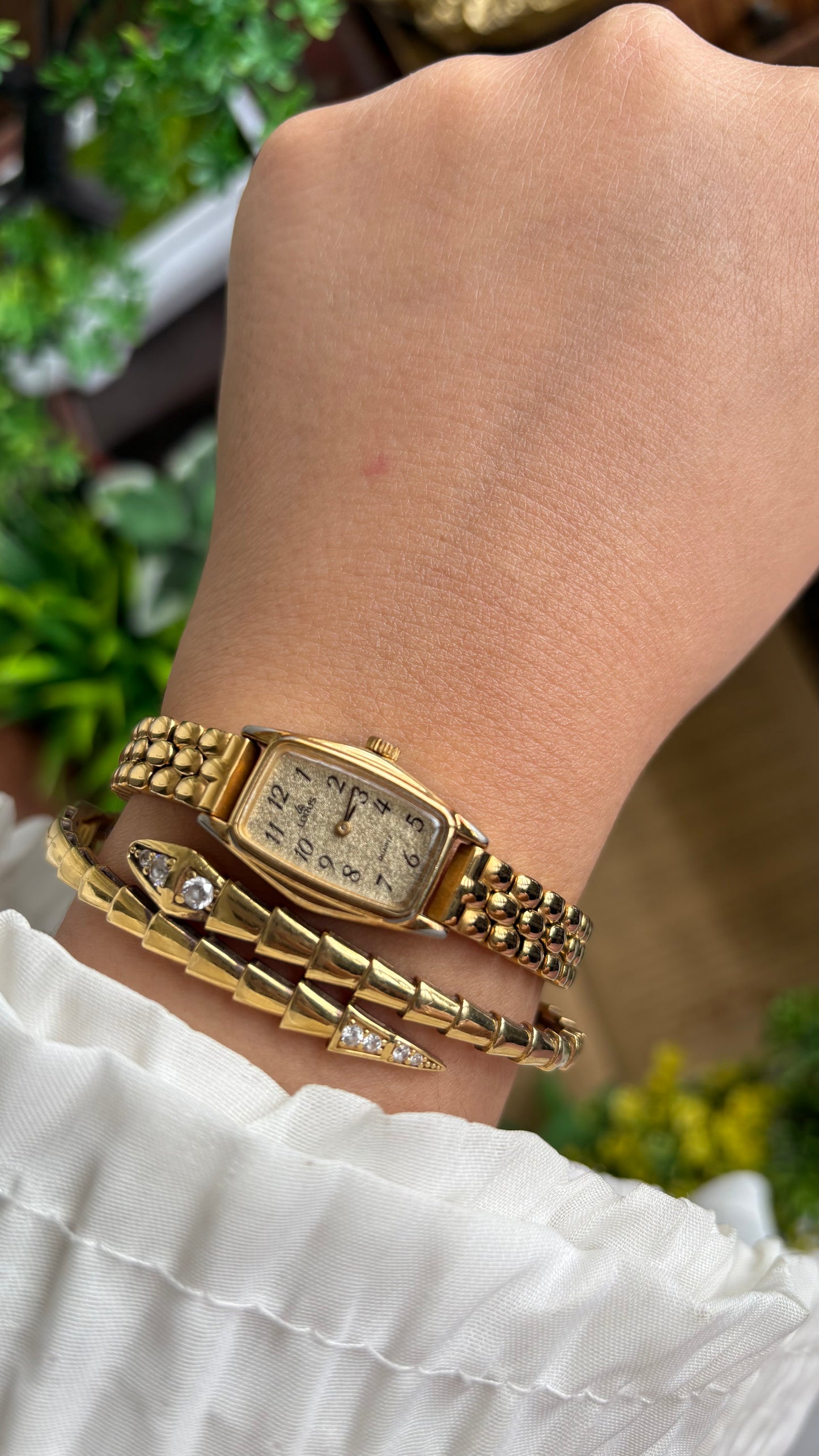 Vintage Lorus by Seiko Watch in Gold Tone
