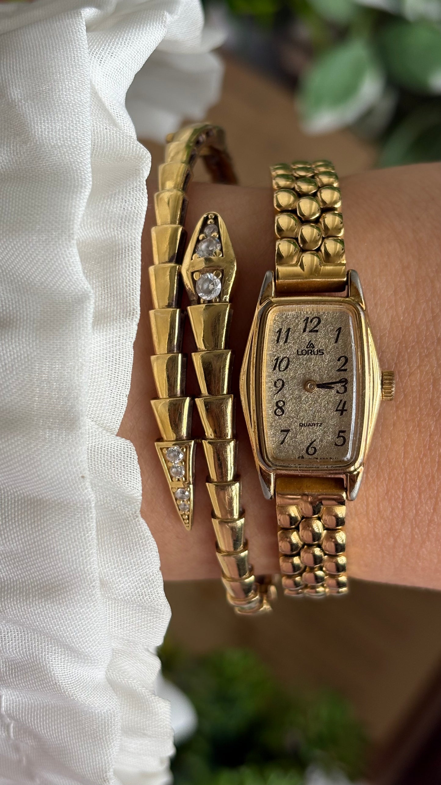 Vintage Lorus by Seiko Watch in Gold Tone