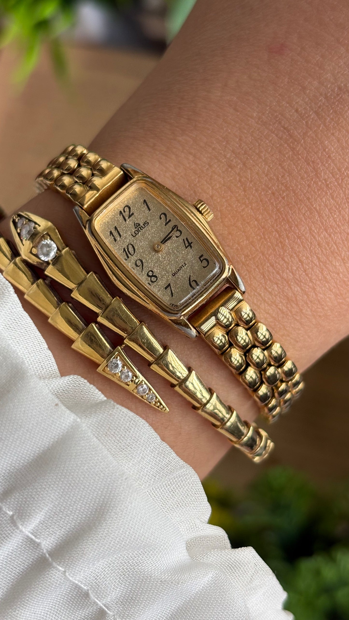 Vintage Lorus by Seiko Watch in Gold Tone