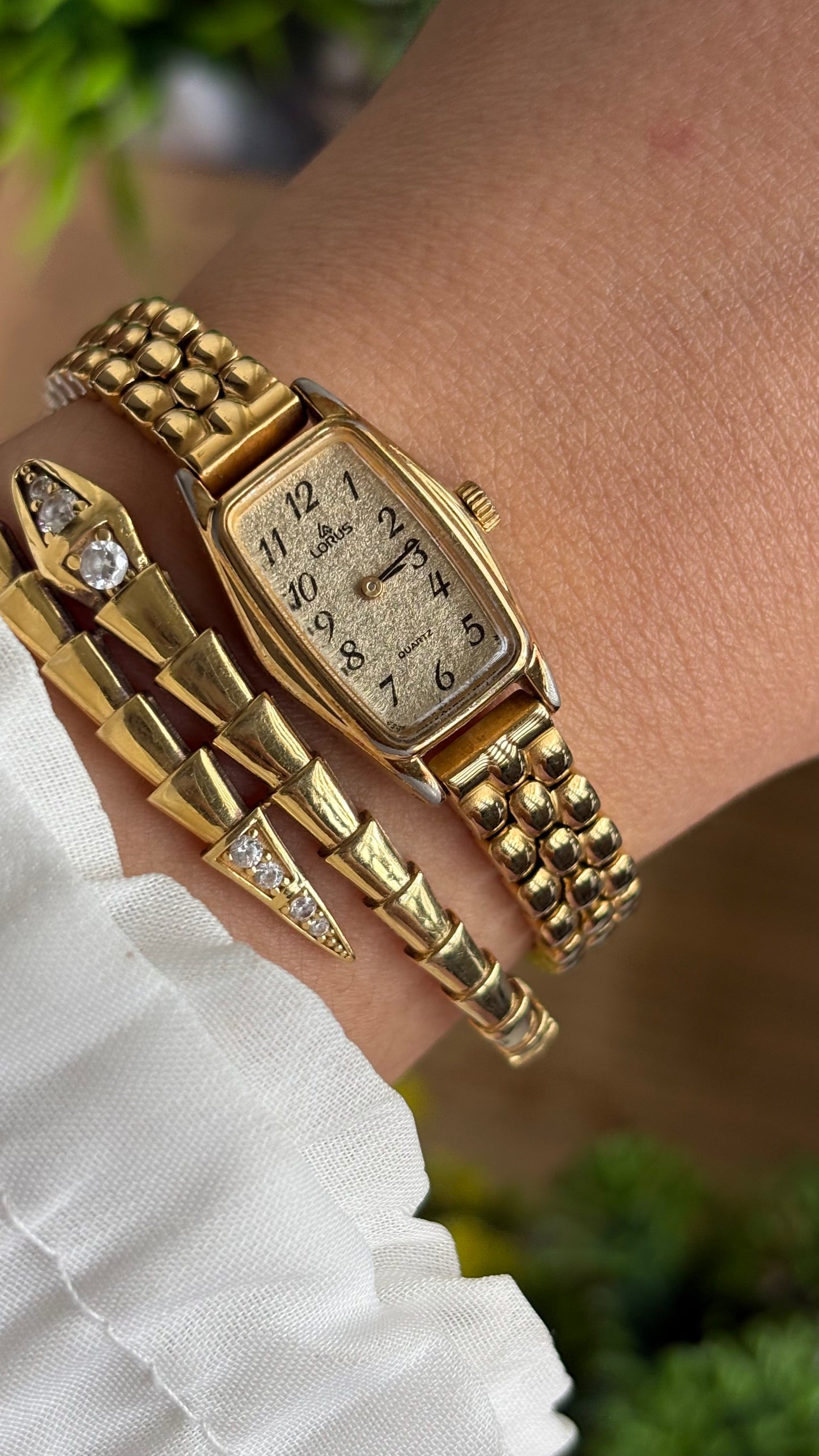 Vintage Lorus by Seiko Watch in Gold Tone