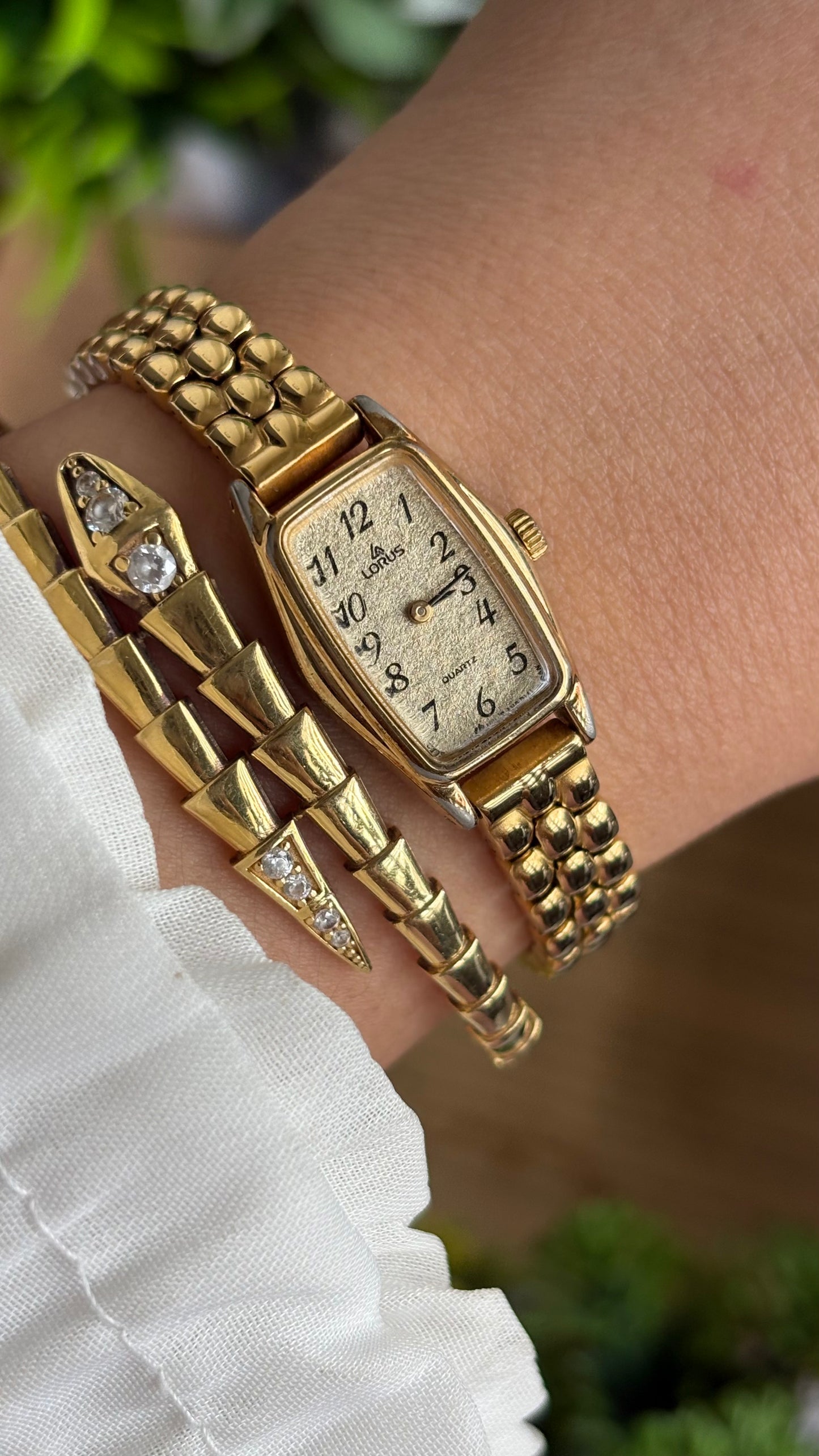 Vintage Lorus by Seiko Watch in Gold Tone