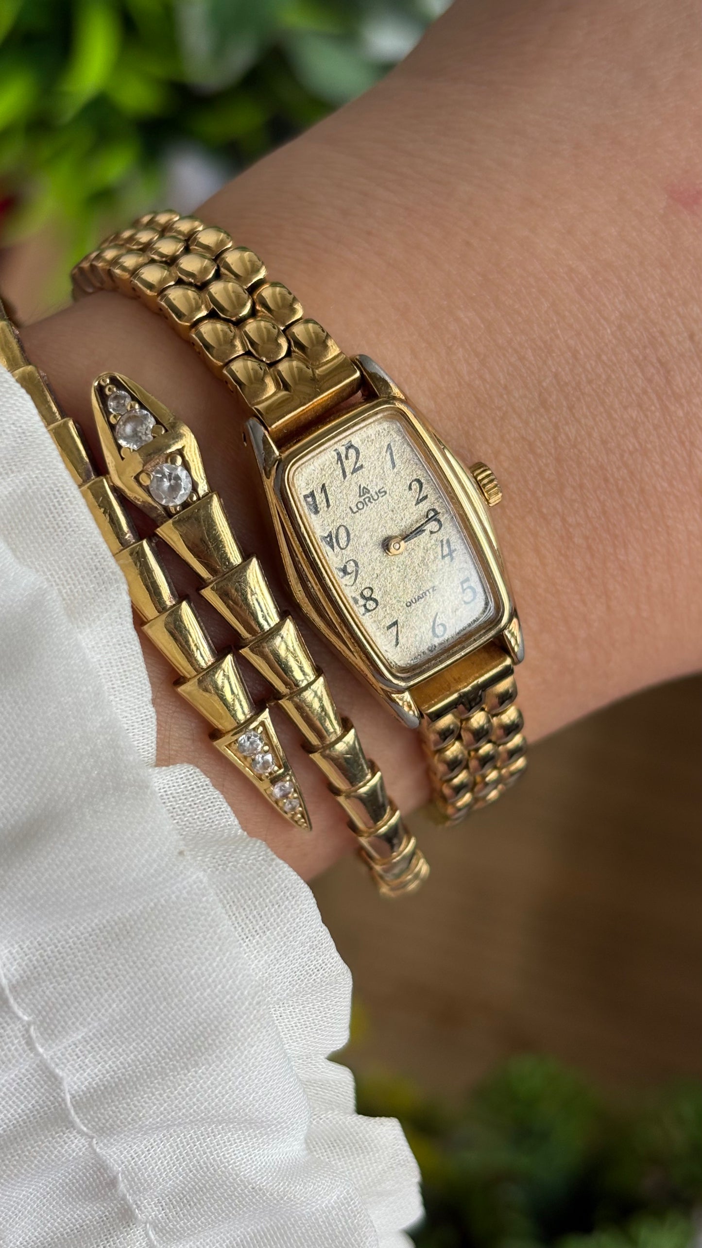 Vintage Lorus by Seiko Watch in Gold Tone