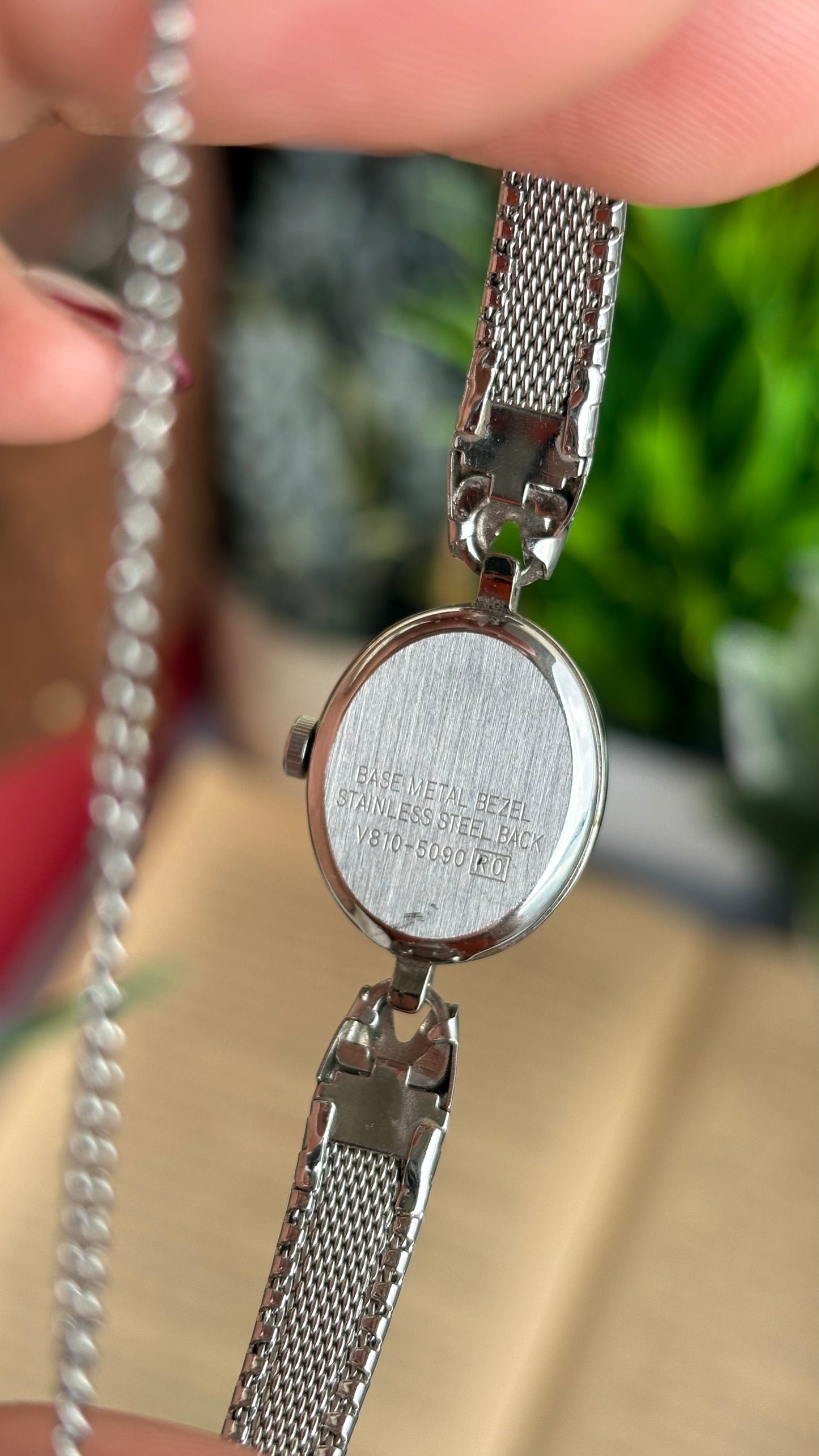 Vintage Lorus by Seiko Watch in Silver Tone Oval Dial