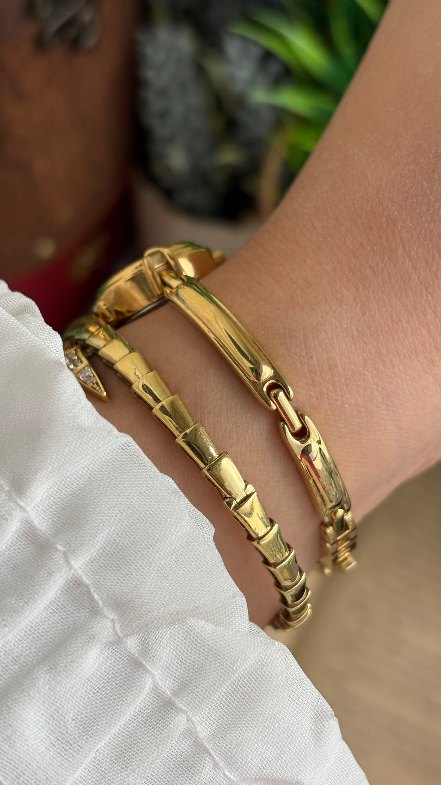 Extremely Rare Vintage Dainty Timex Essentials Watch in Gold Tone