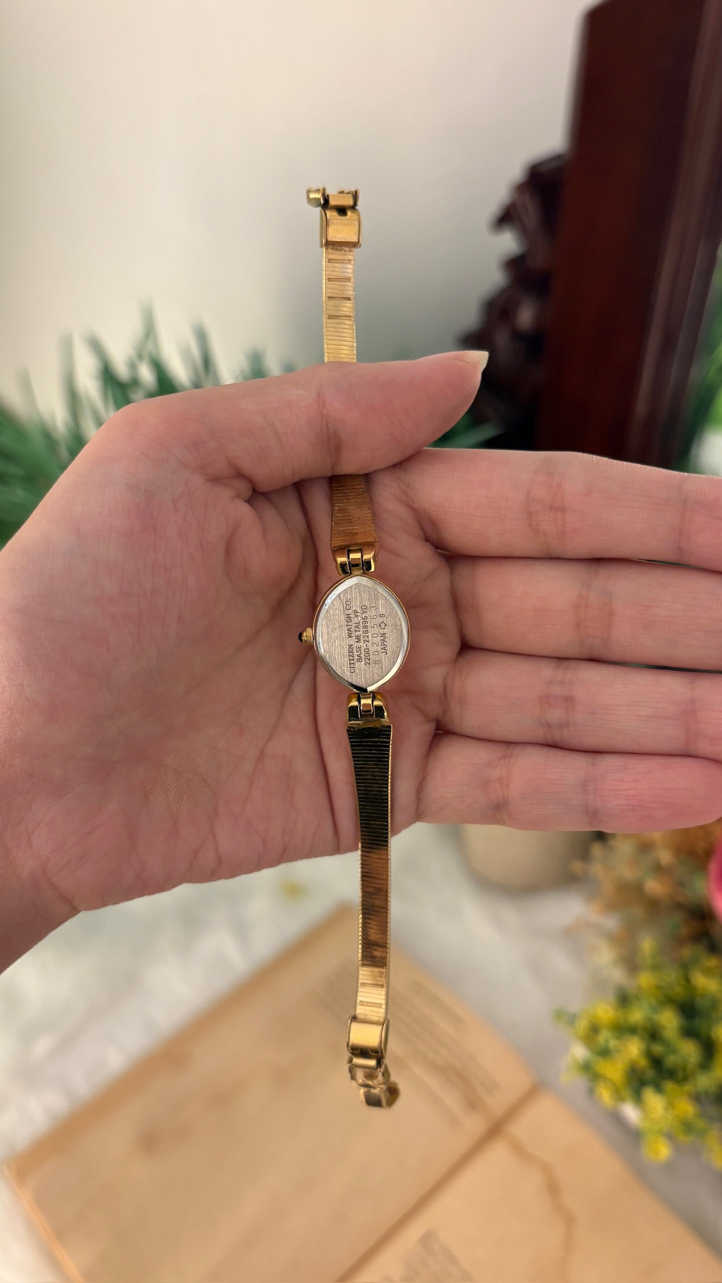 Rare Dainty Vintage Citizen Sylph Dress Watch in Gold Tone Quartz